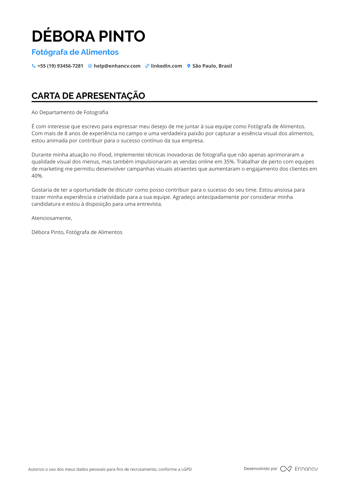 Fotógrafo de Comida