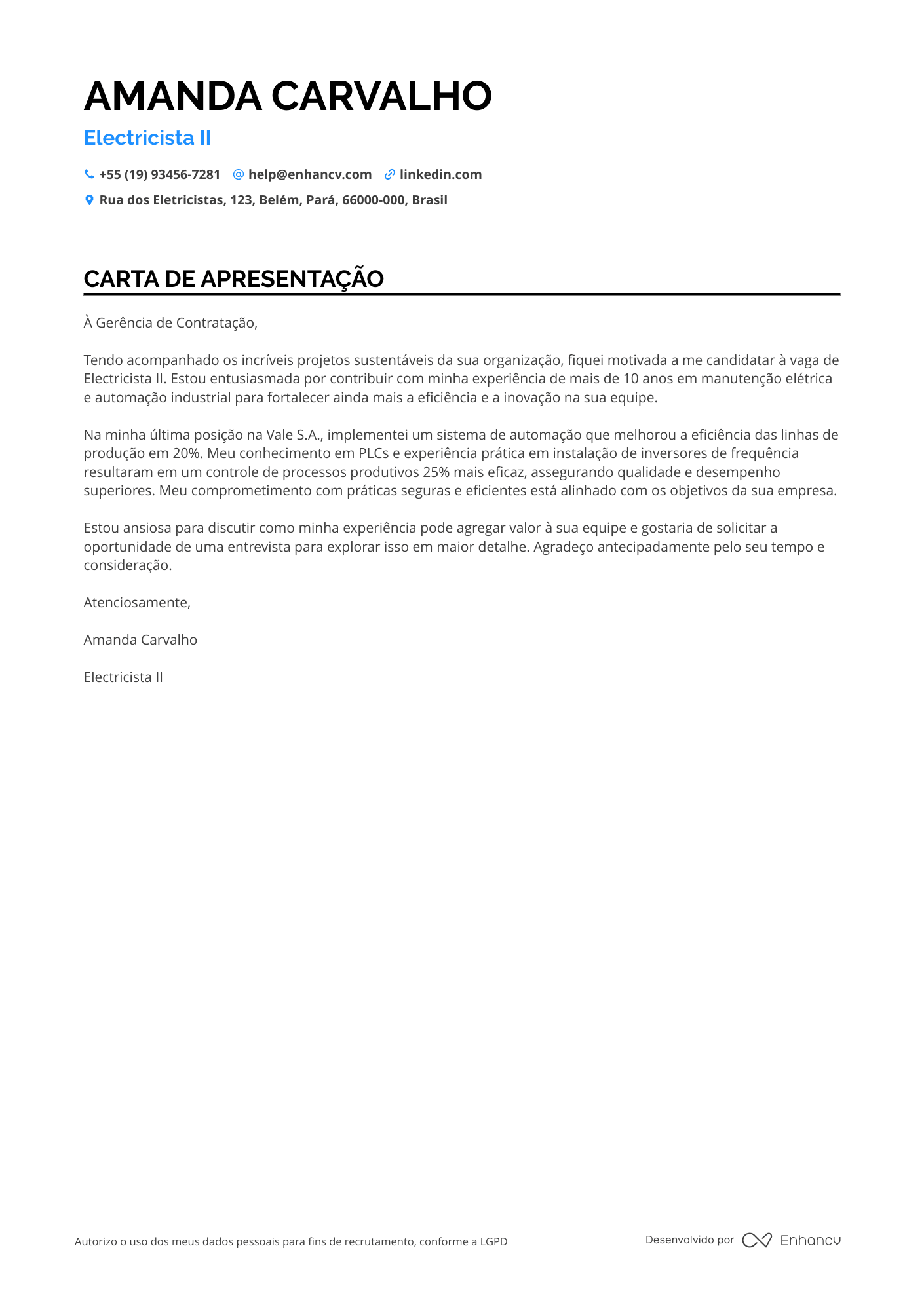 Eletricista Sem experiência
