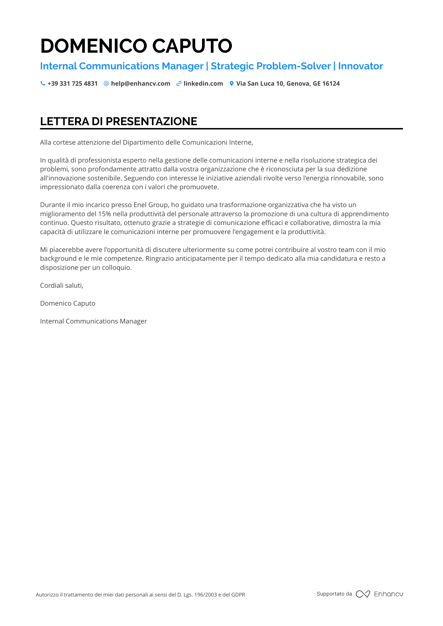 Direttore Generale di Comunicazione
