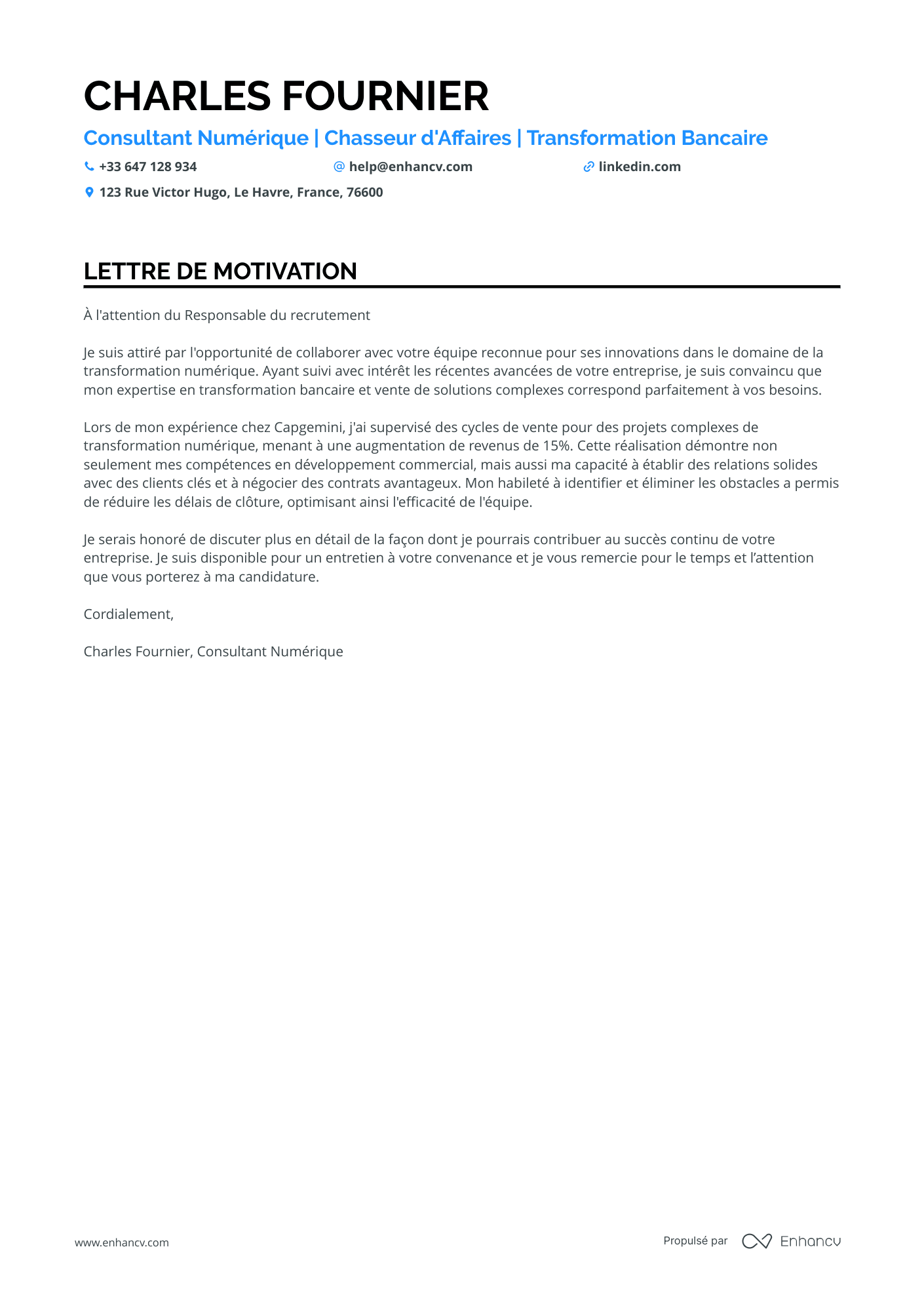 Chargé d'Affaires Entreprises Banque