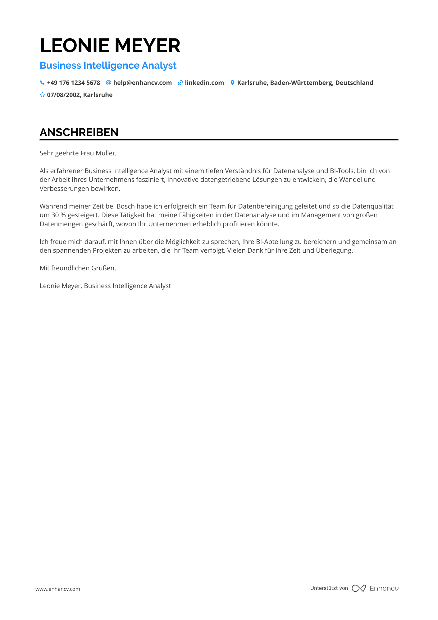 Business Intelligence Analyst