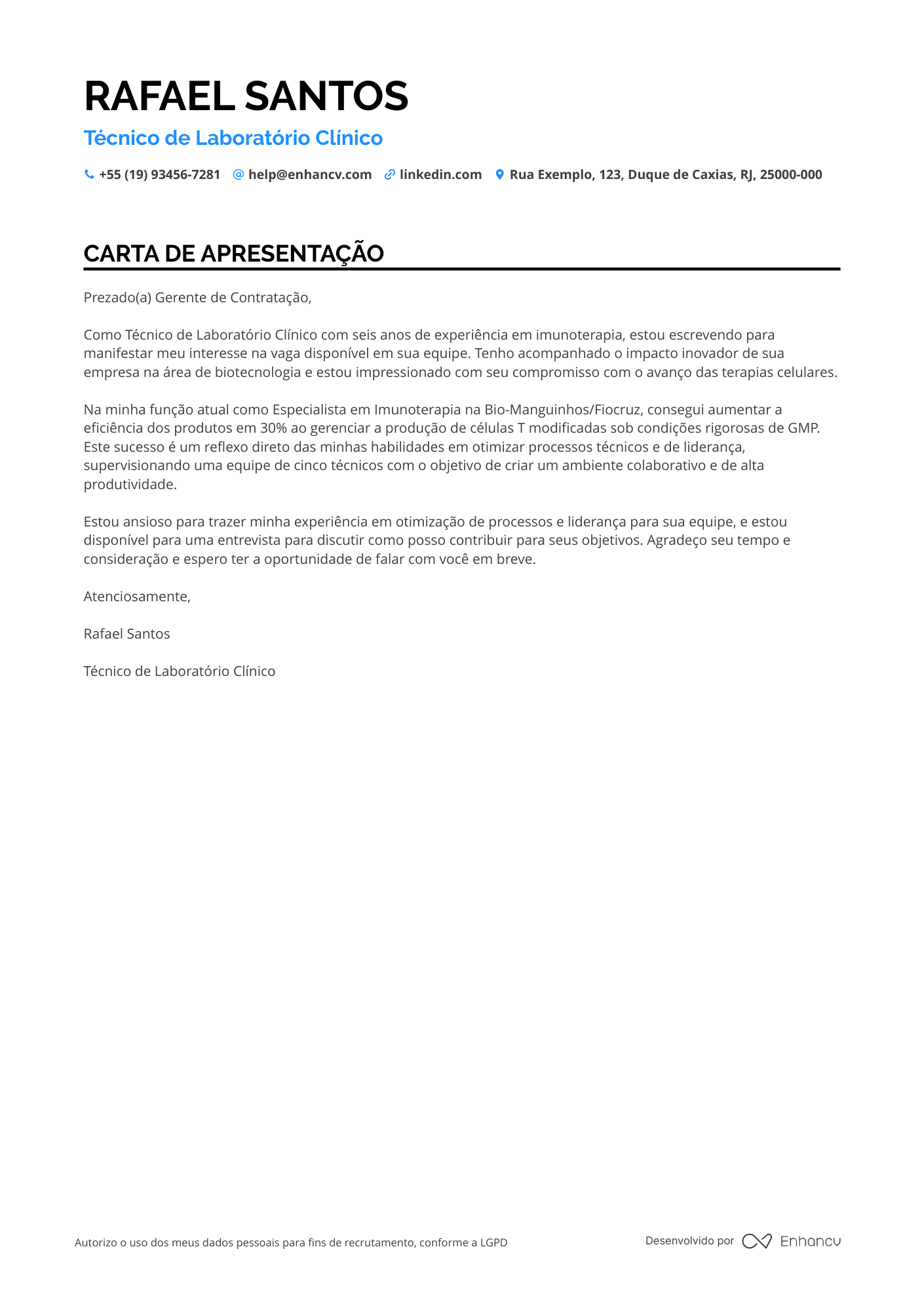 Técnico de Laboratório de Biologia Molecular