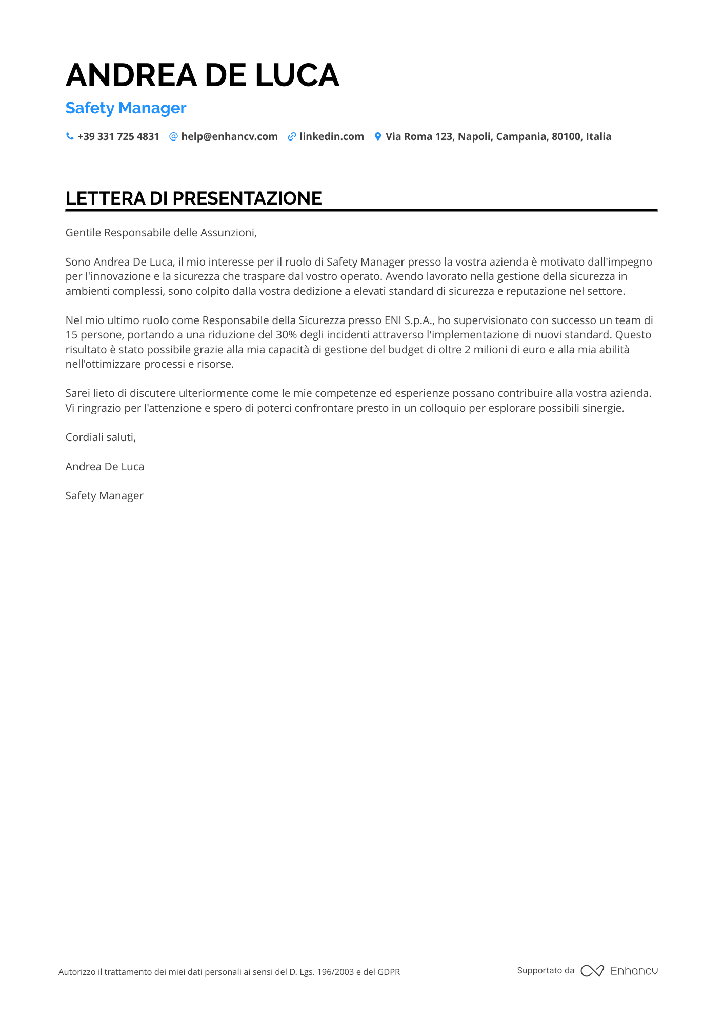 Responsabile della Sicurezza