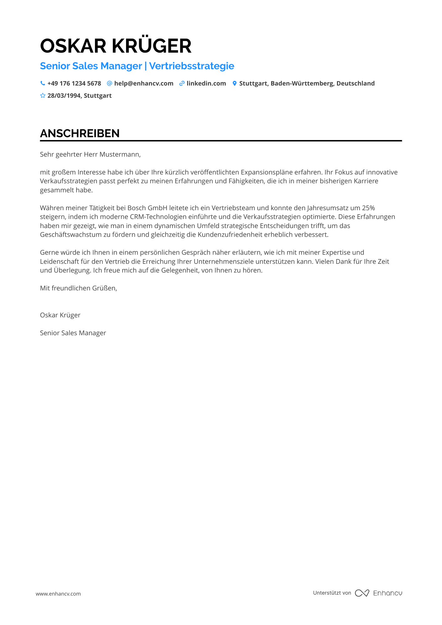 Stellvertretender Manager im Vertrieb