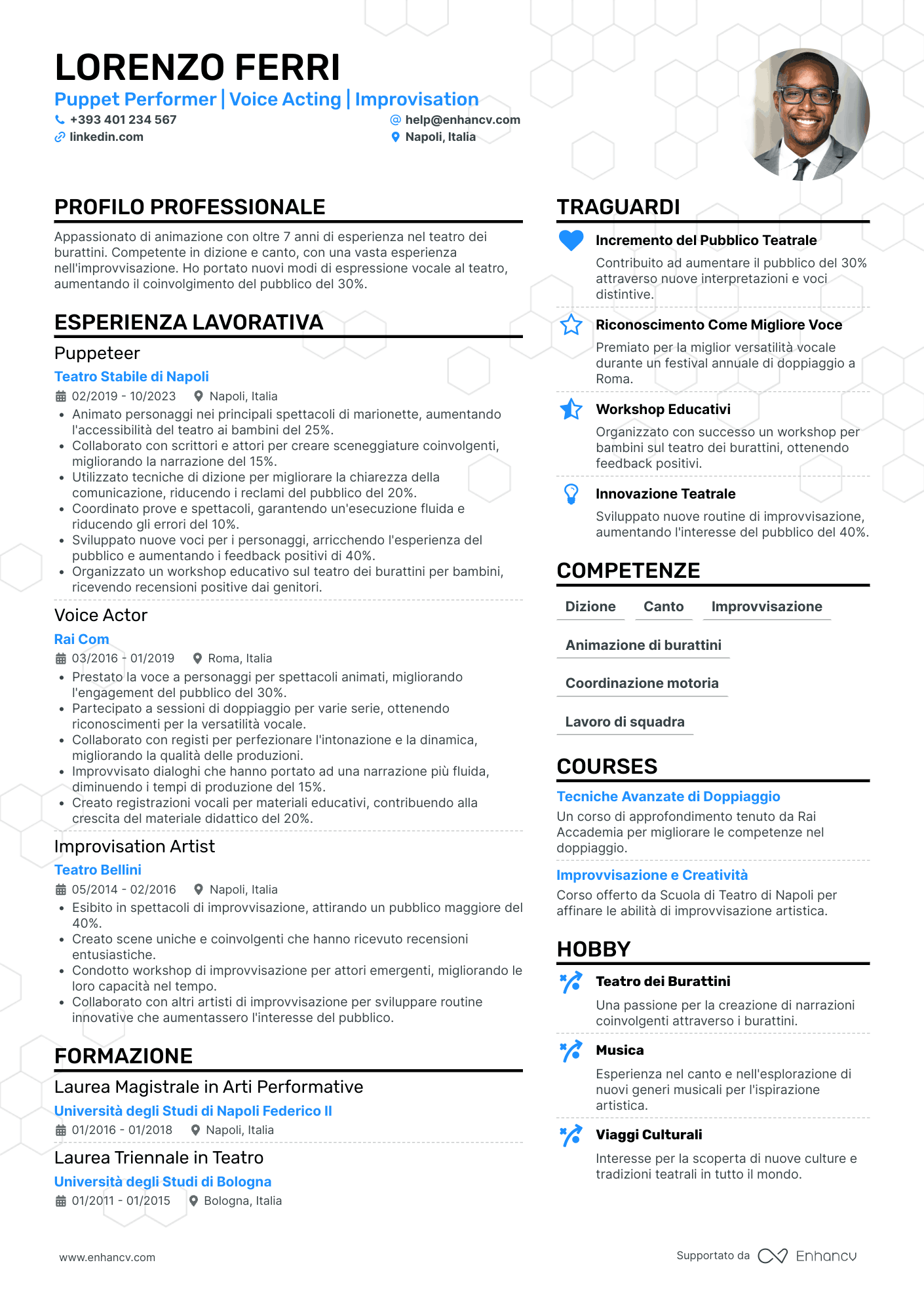 CV Attore