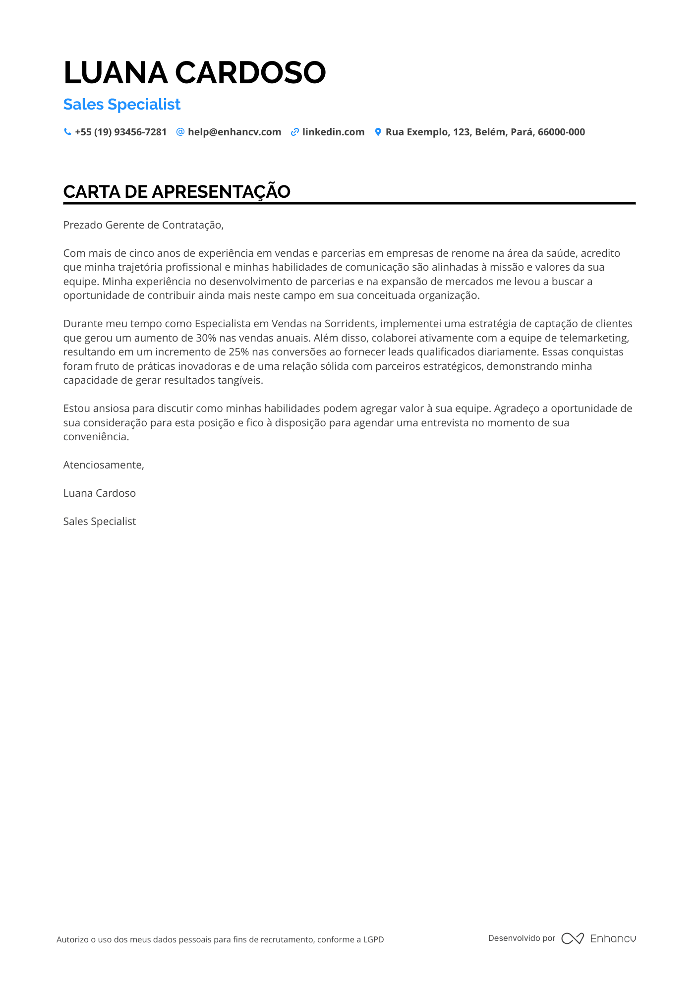 Representante de Vendas de Telemarketing