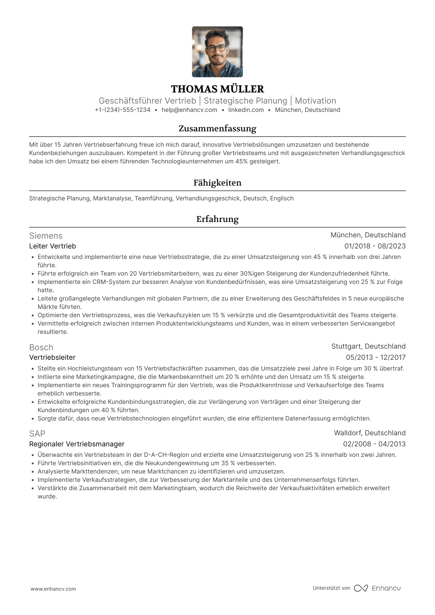 Geschäftsführer im Vertrieb