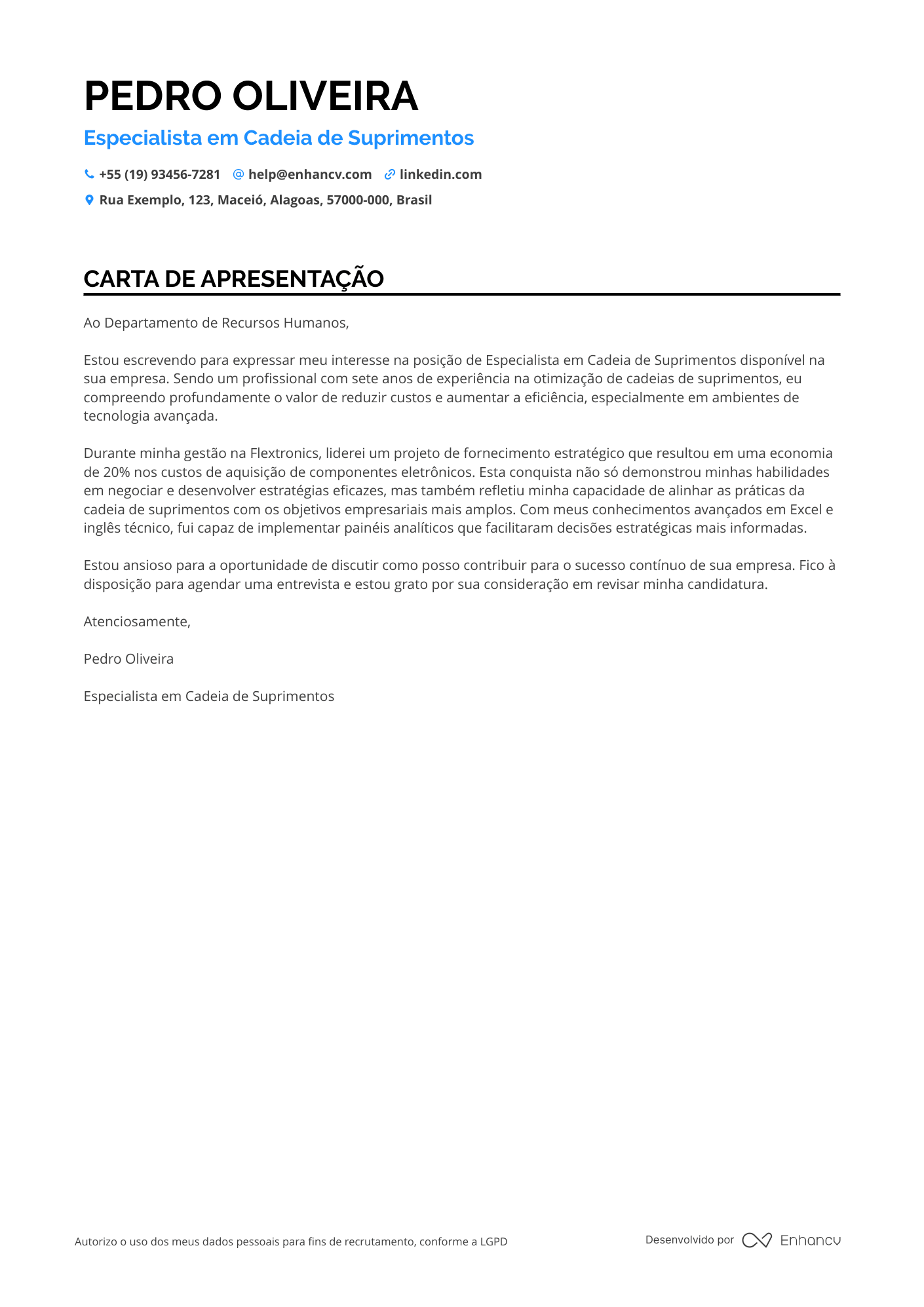 Analista de Dados de Supply Chain