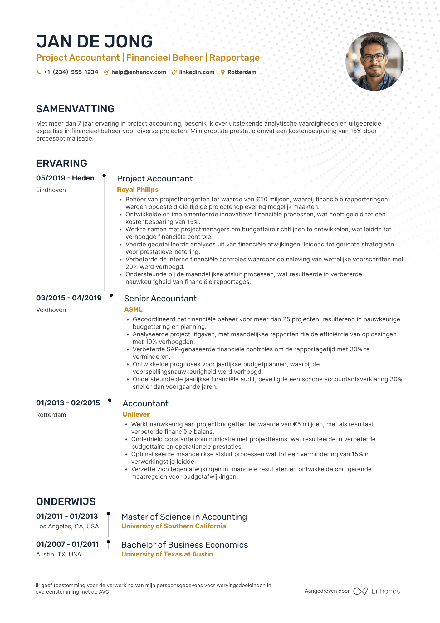 CV voor Project Accountant