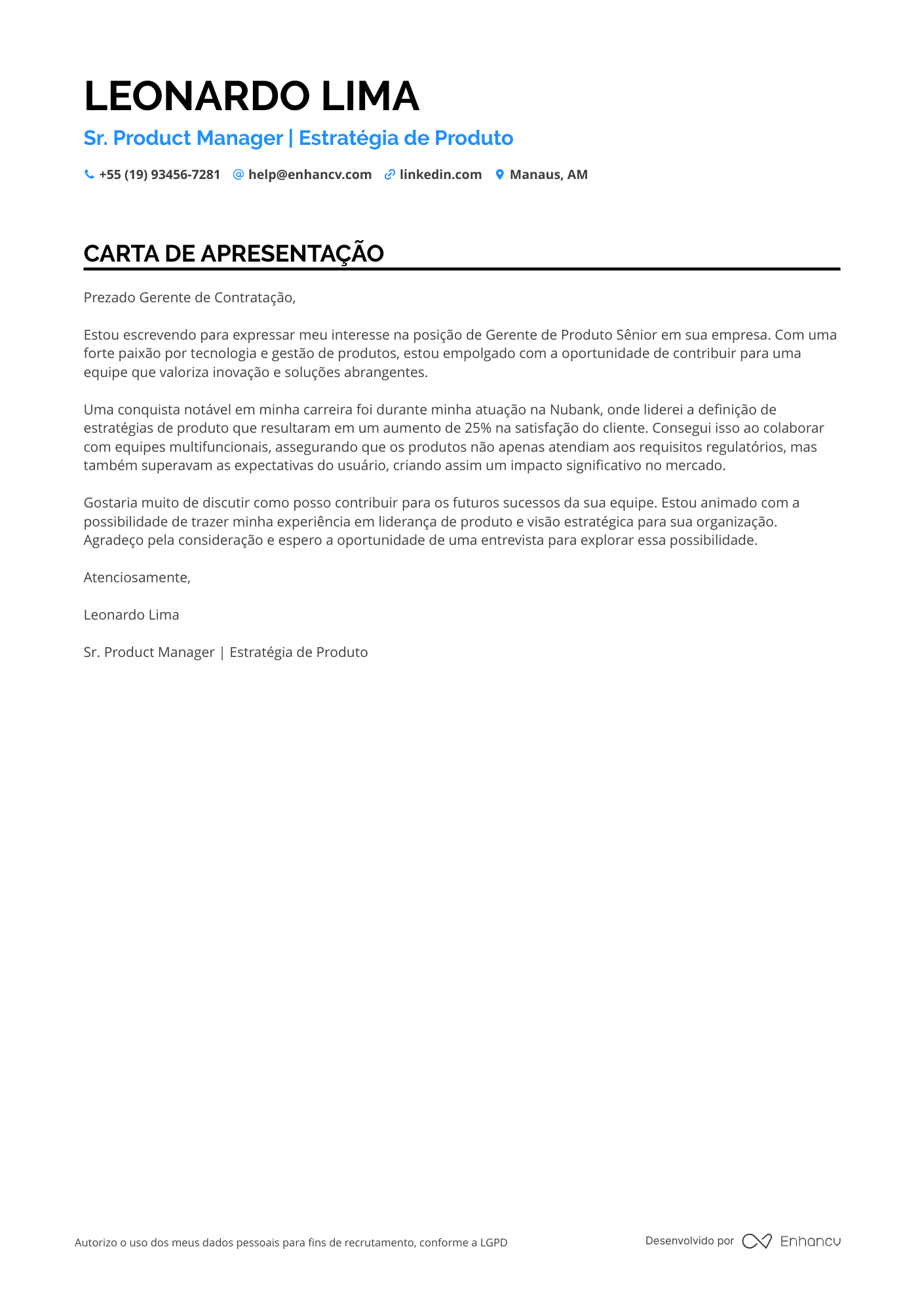 Gerente de Marketing Internacional