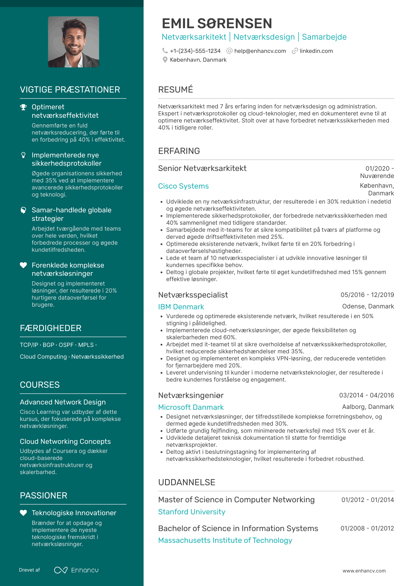 CV til Netværksarkitekt