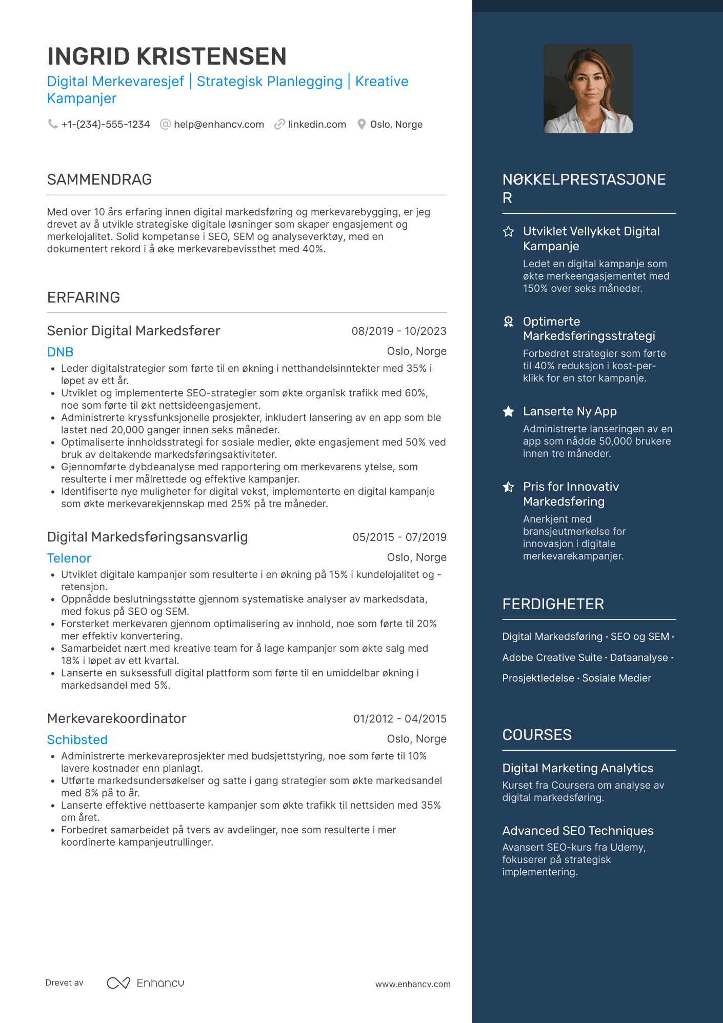 CV for Digital Merkevaresjef