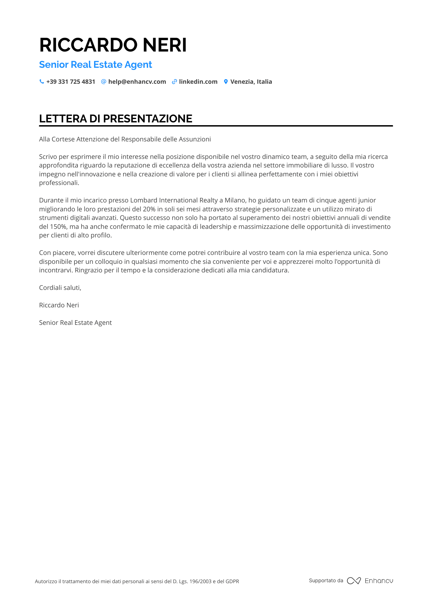 Agente Immobiliare Senior