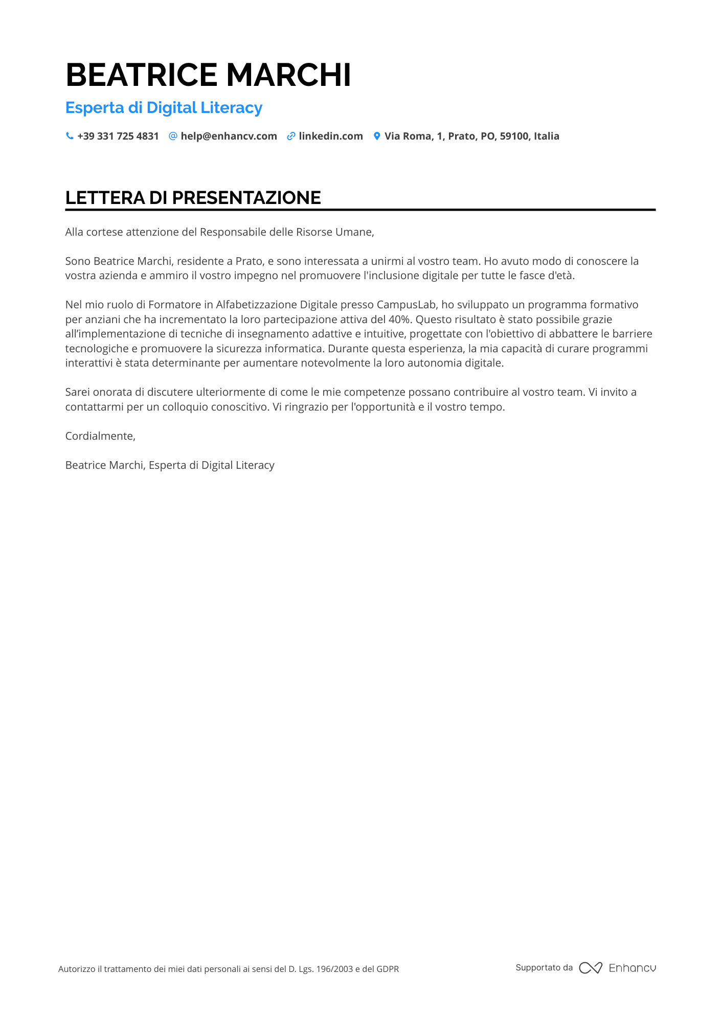 Insegnante Senior