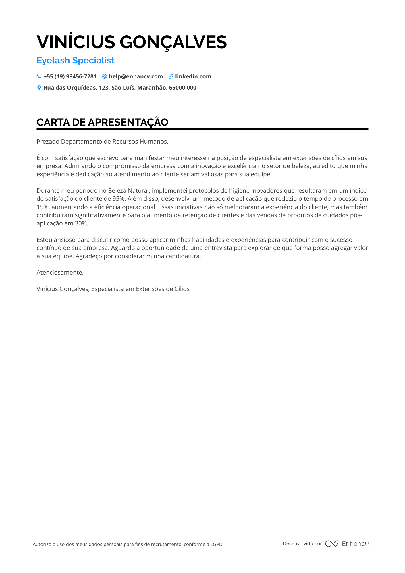 Esteticista de Cílios