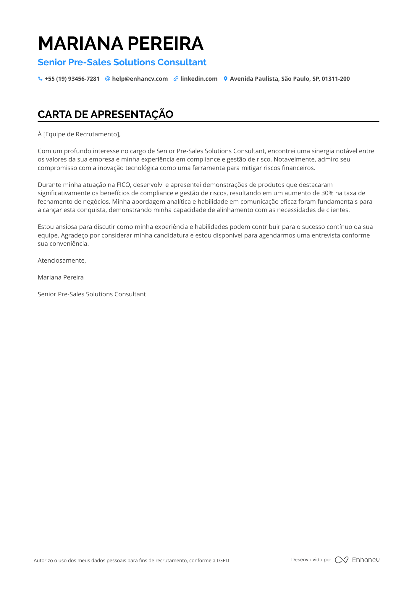 Consultor de Vendas Sênior