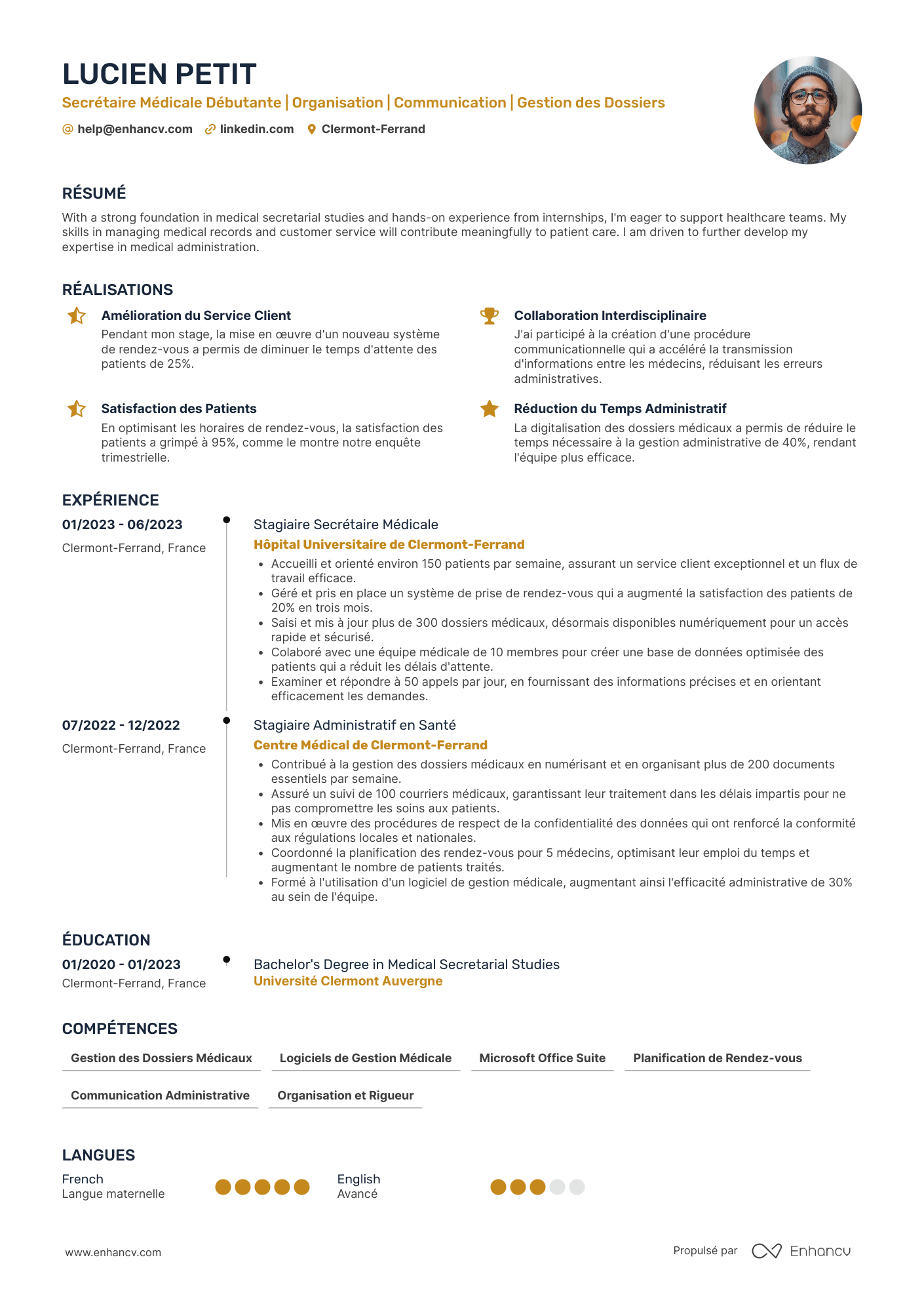 Secrétaire médicale débutante