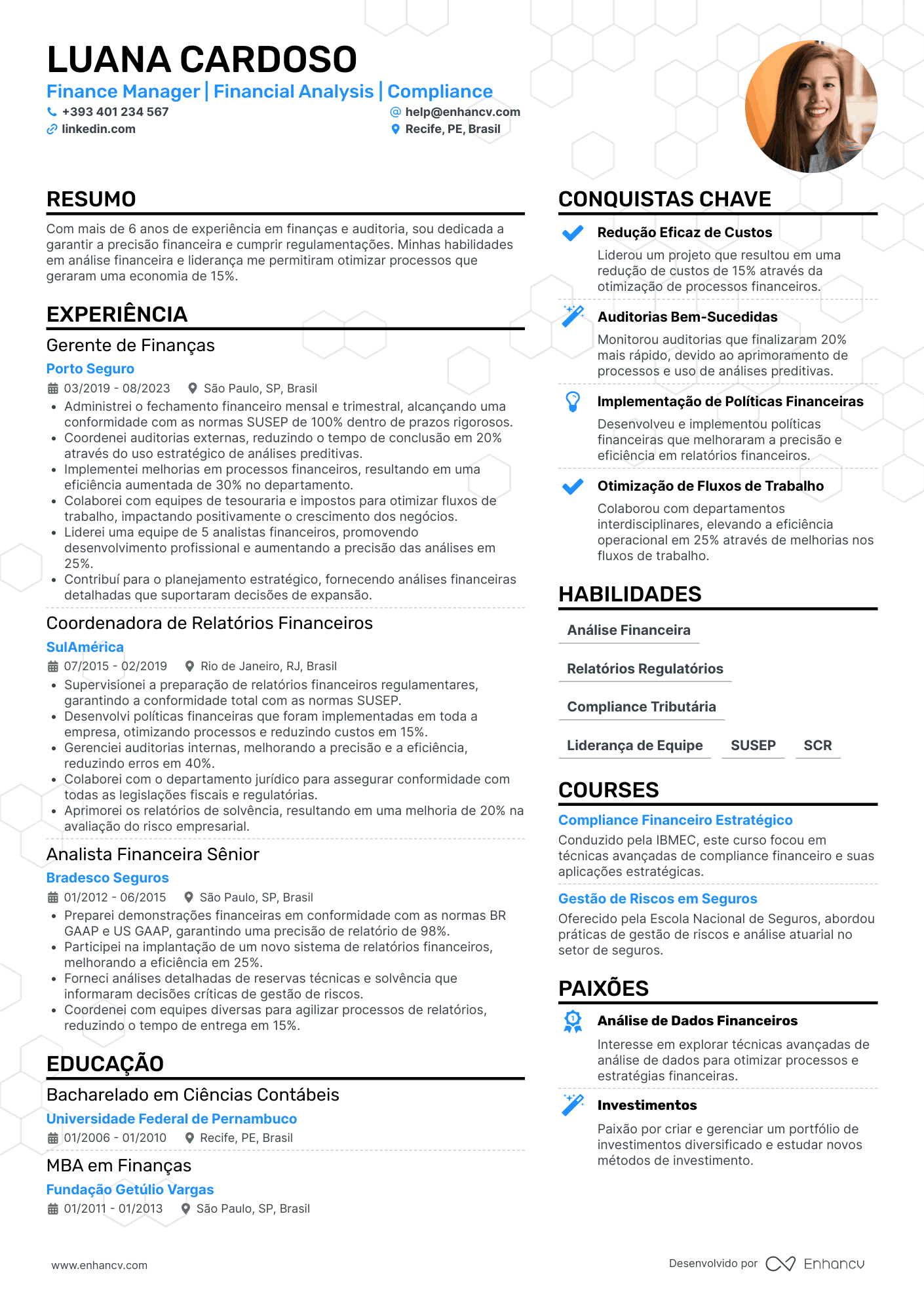 Currículo de Gerente Financeiro