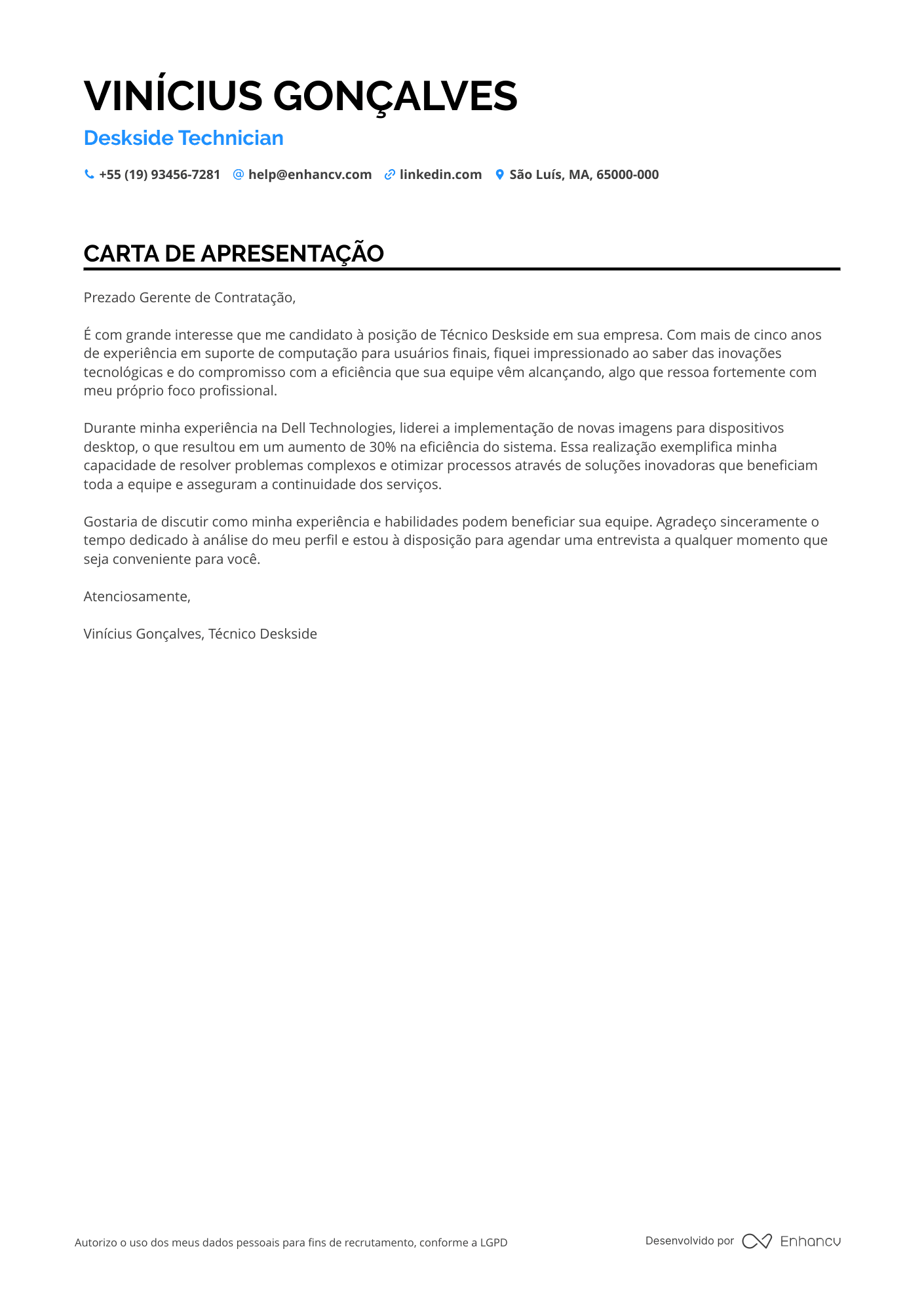 Técnico de Informática de Suporte ao Cliente