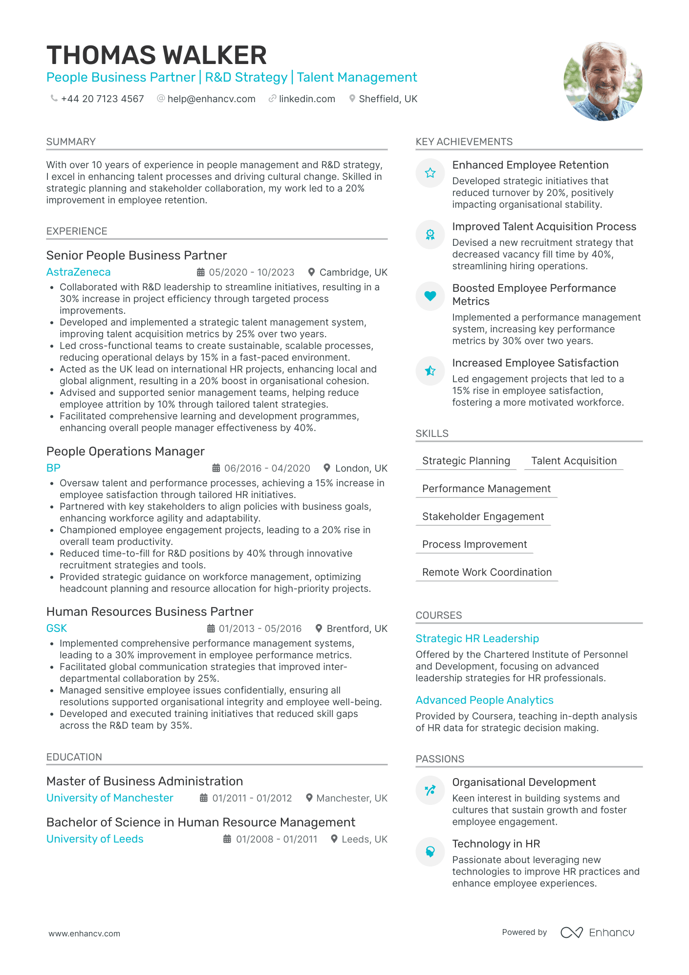 Strategic Delivery Manager in Business CV Examples