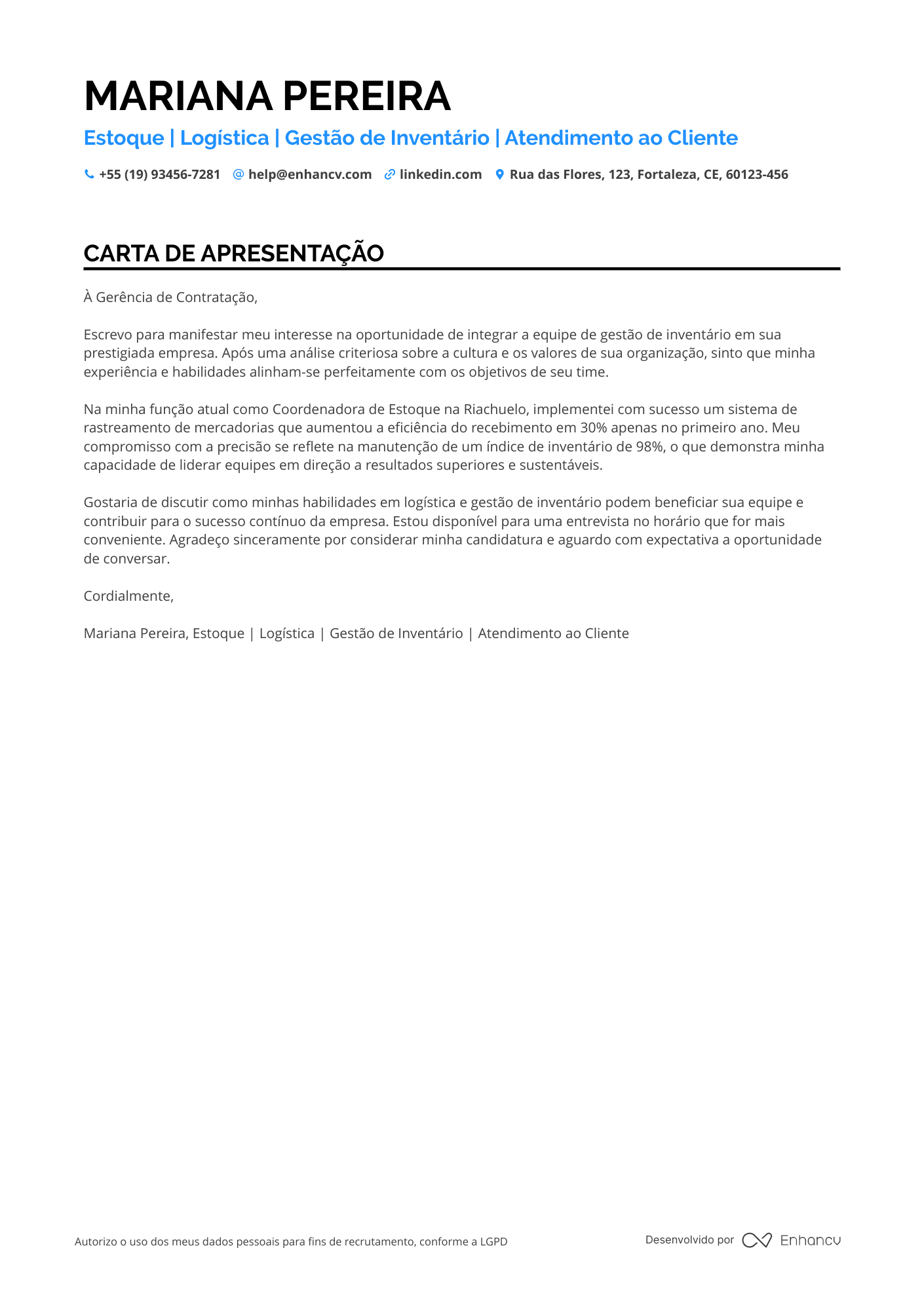 Estoquista de Loja de Roupas