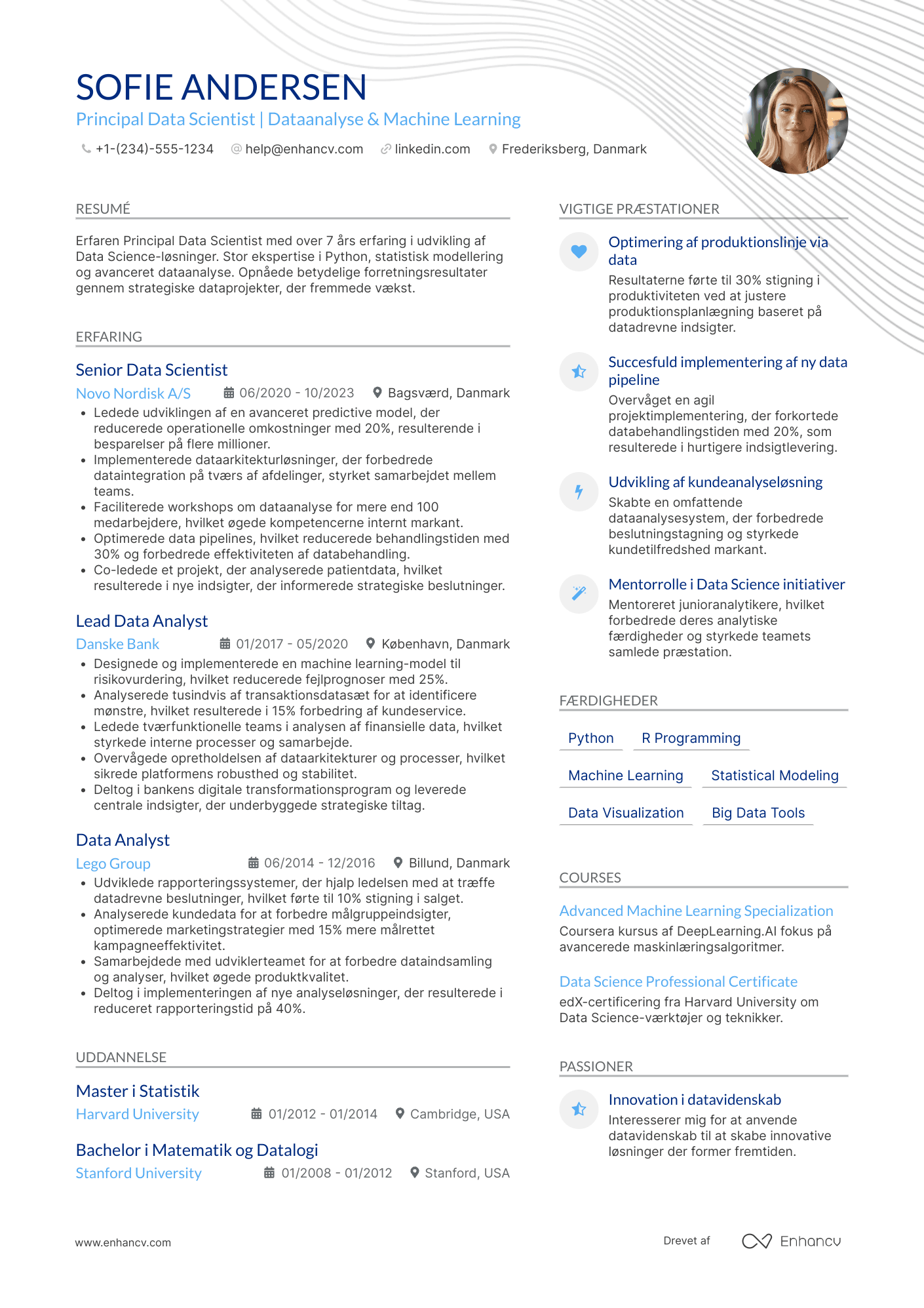 CV til Principal Data Scientist