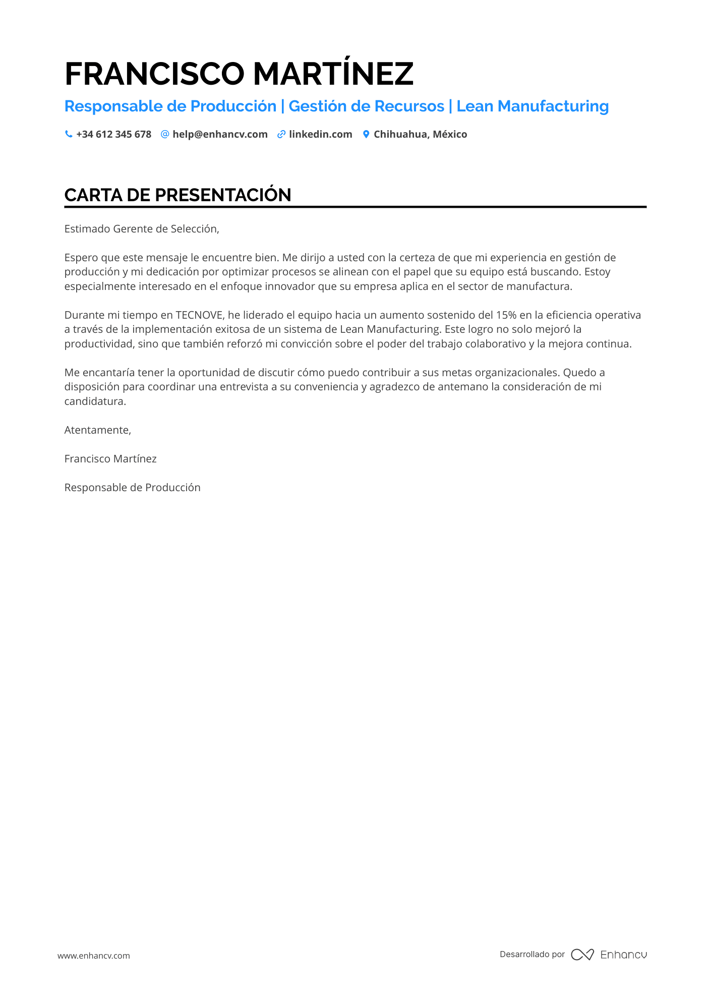 Gerente de Producción