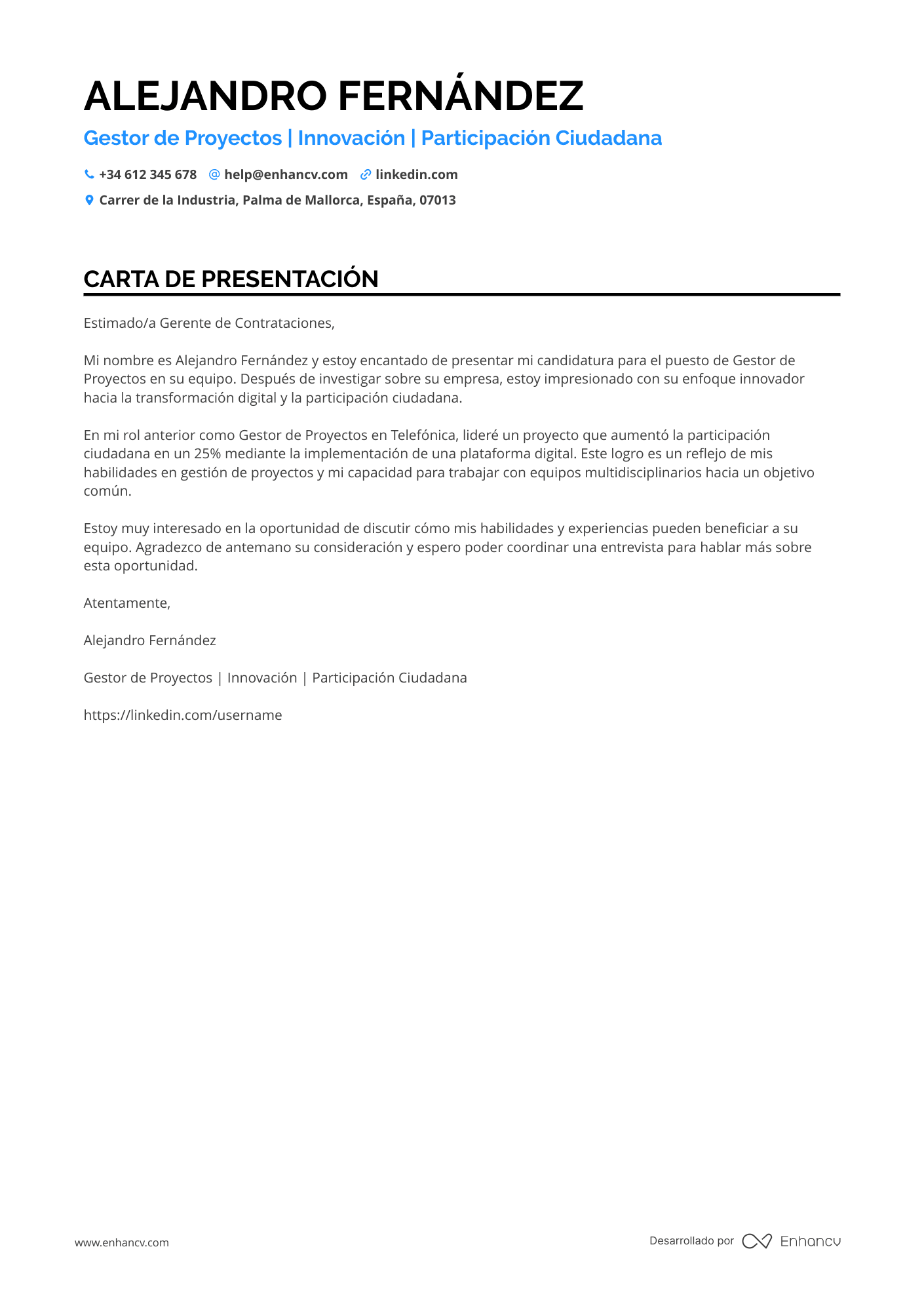 Gerente de Proyecto de Innovación