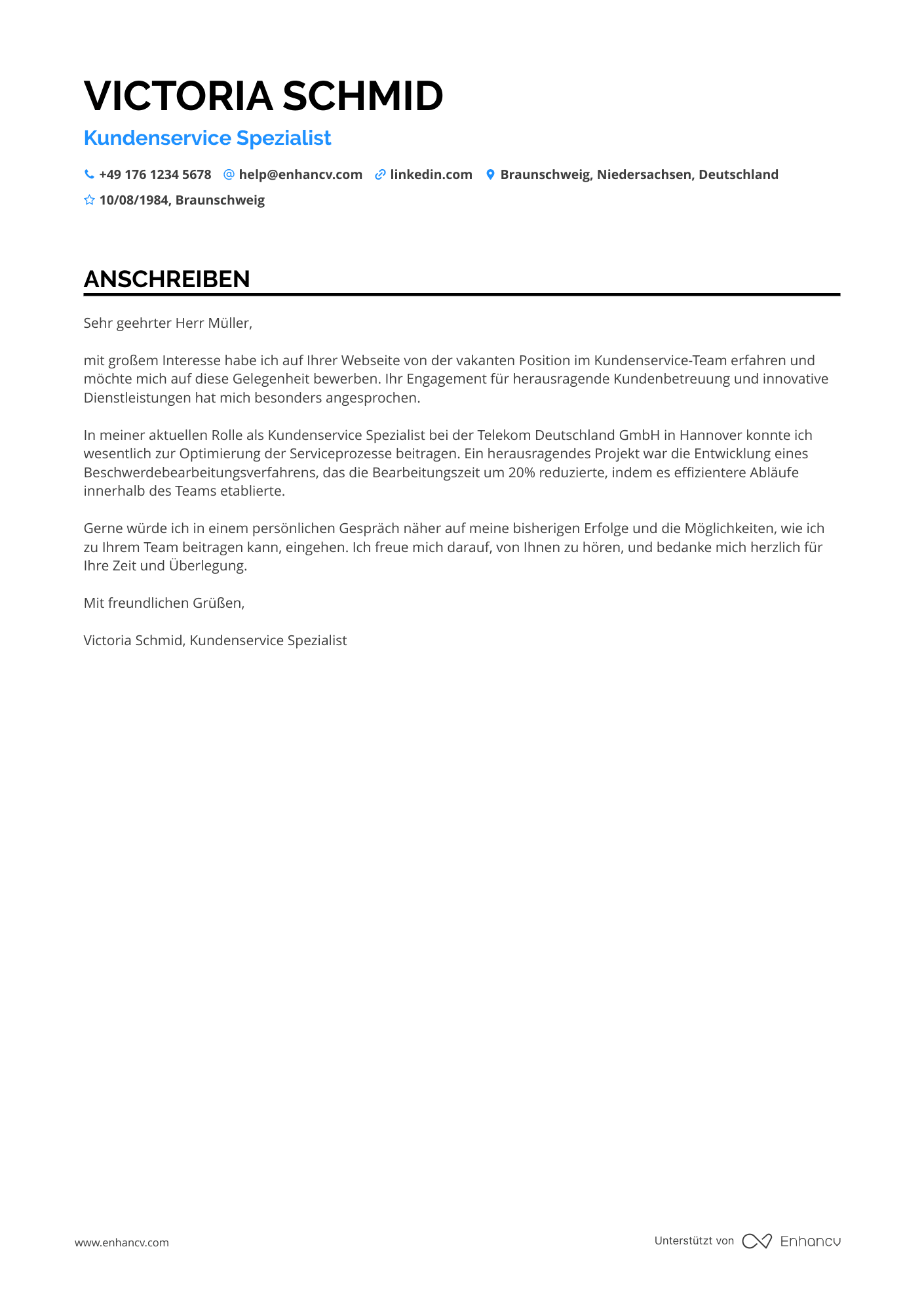 Kundenservice Administrator