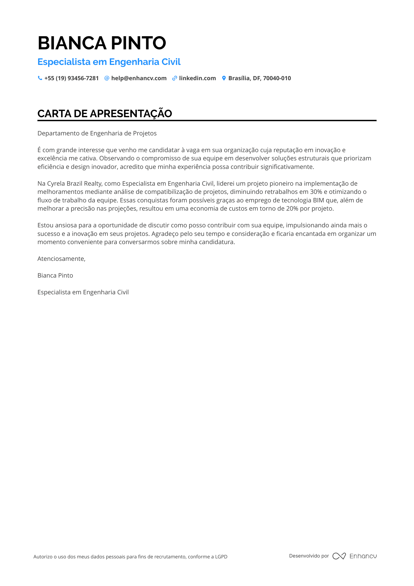 Estudante de Arquitetura para Construção Civil