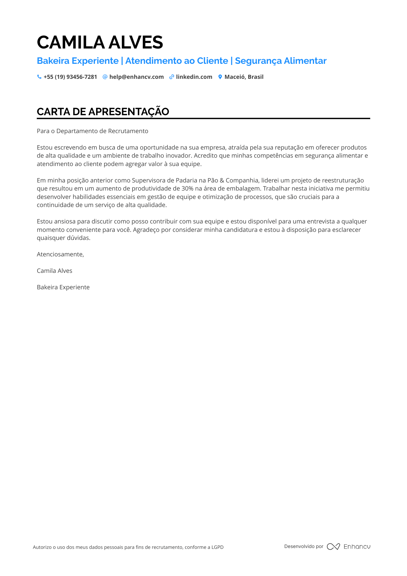 Padeiro de Supermercado