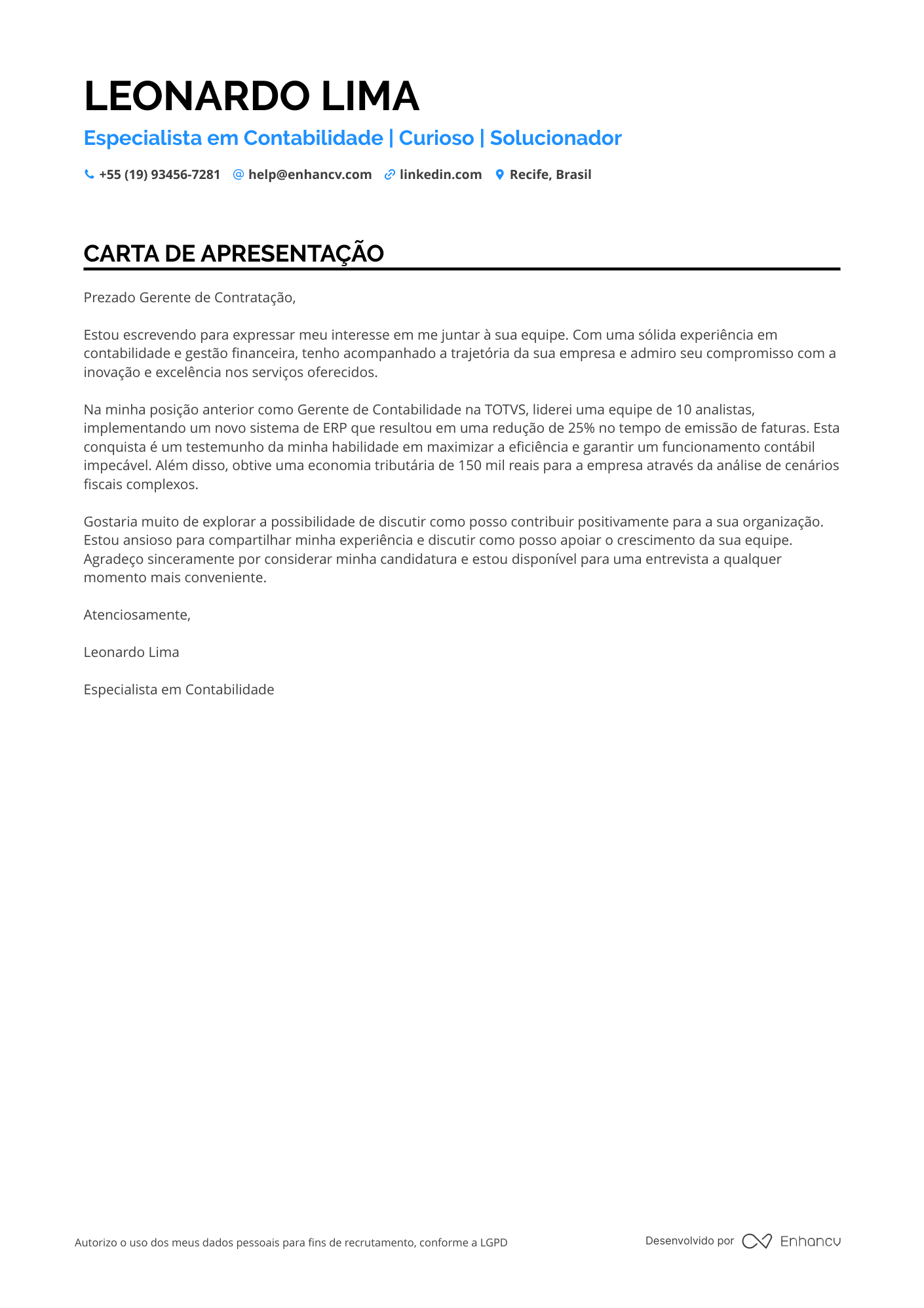 Analista Contábil Fiscal