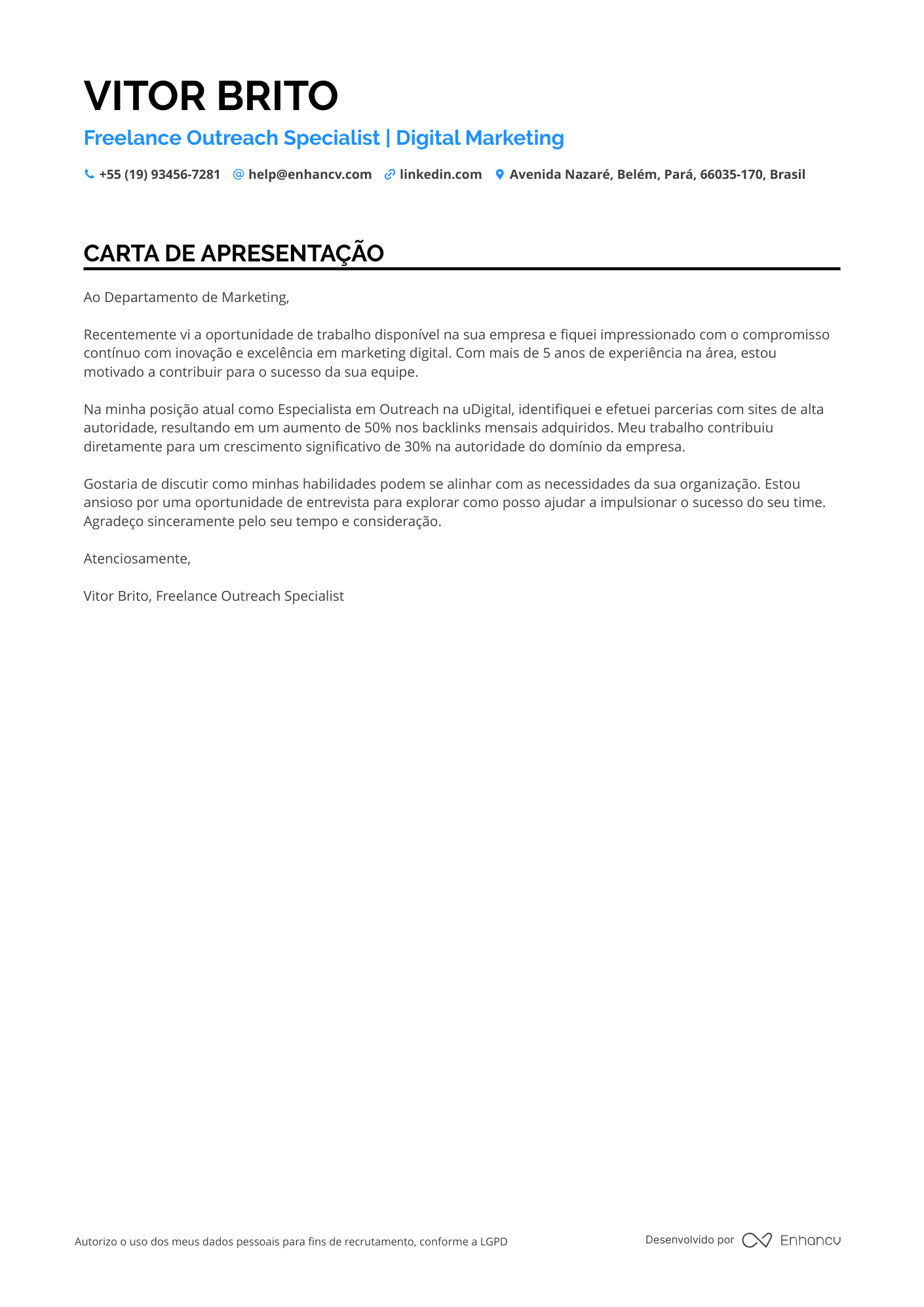 Profissional de Marketing Autônomo
