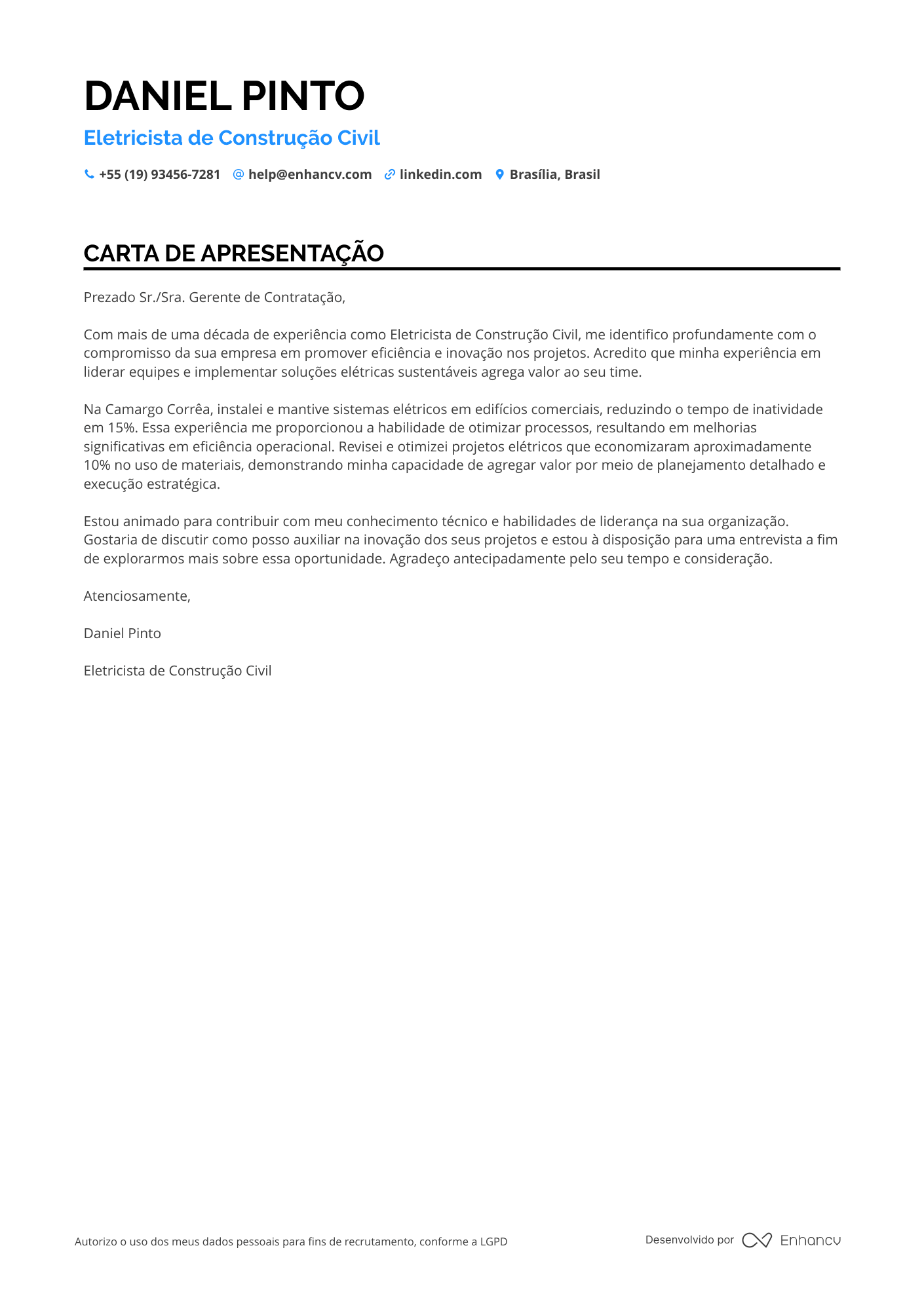 Eletricista de Construção Civil