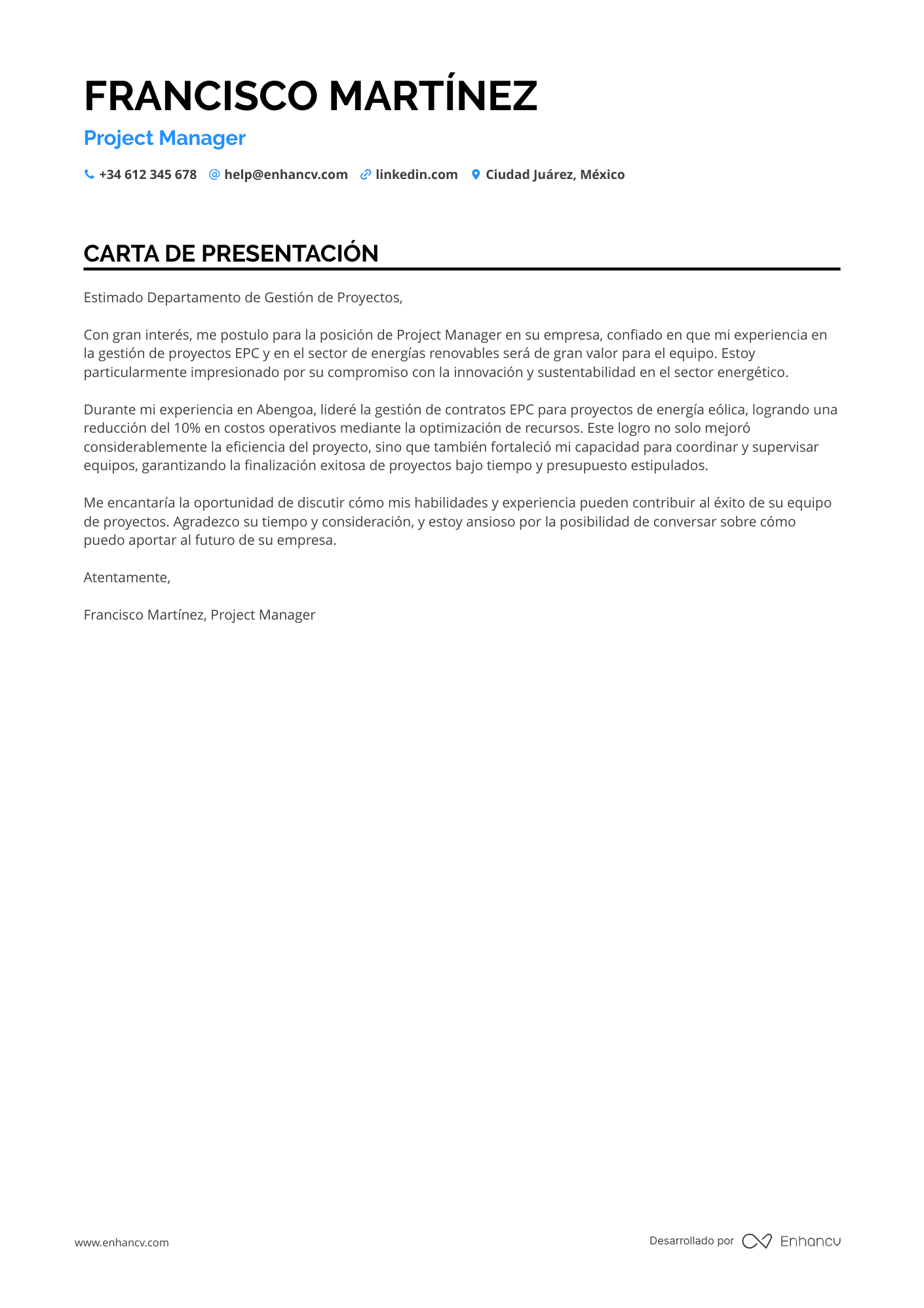 Gerente de Proyecto de Infra