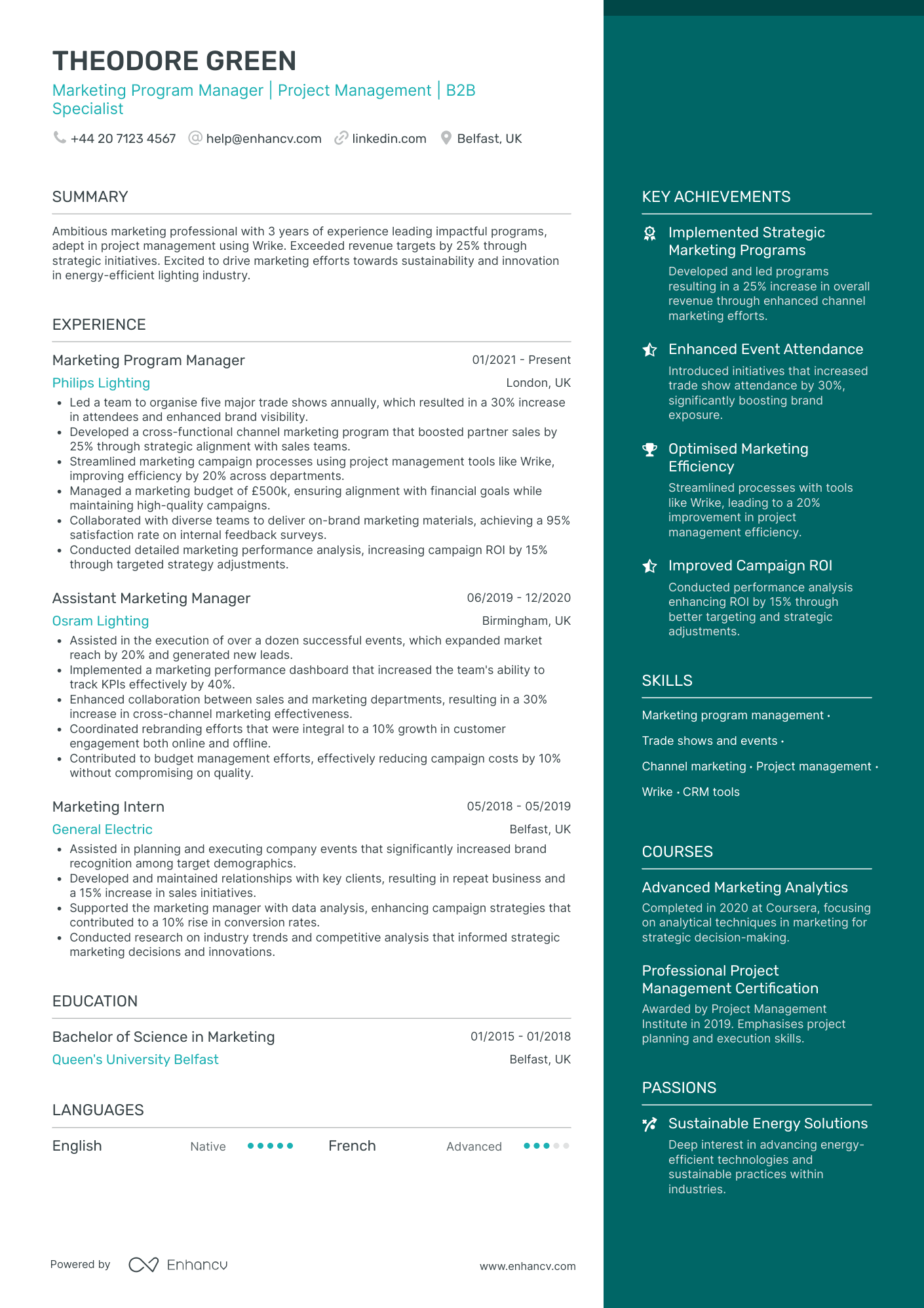 Junior Program Manager in Marketing