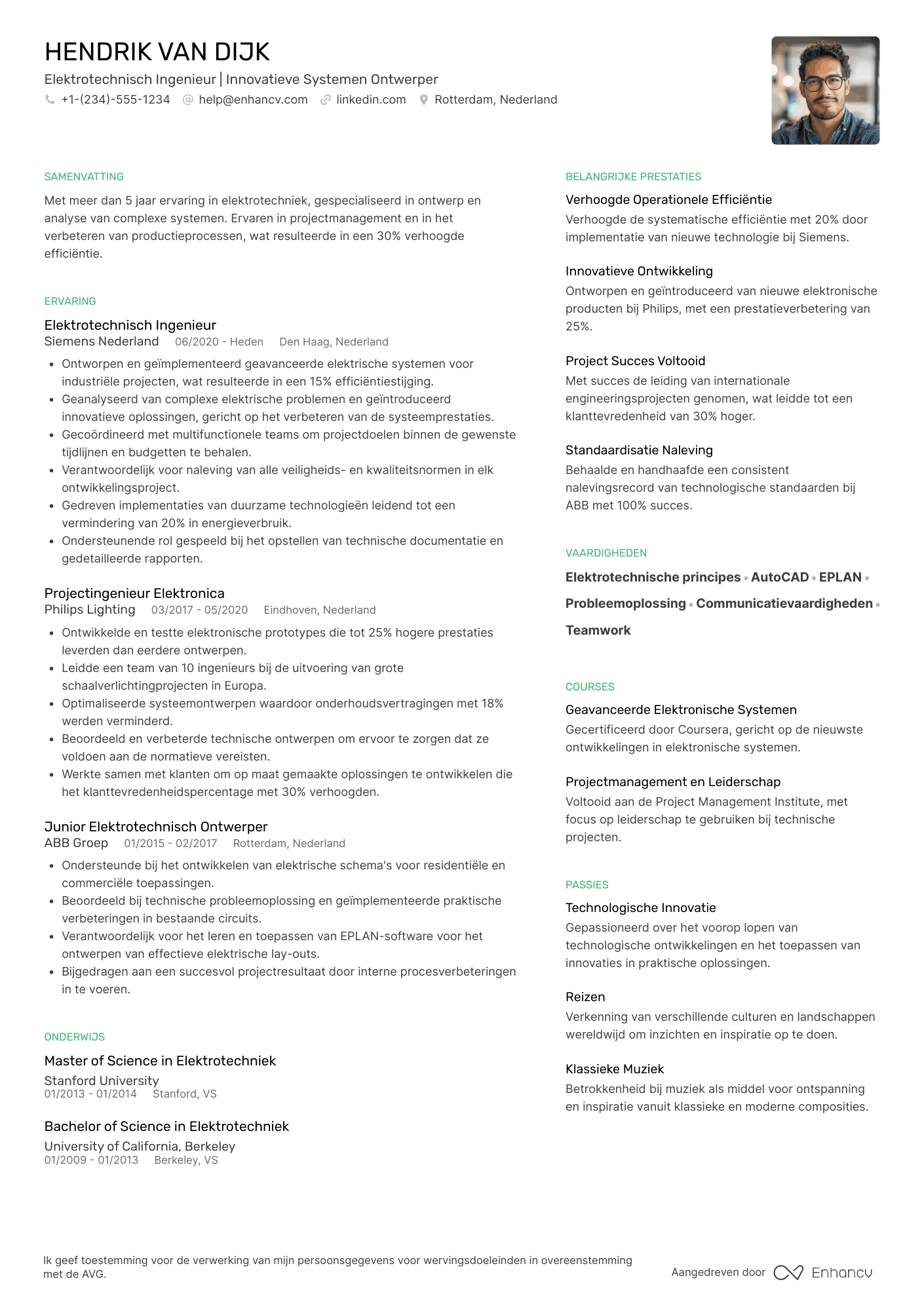 Minimaal CV template