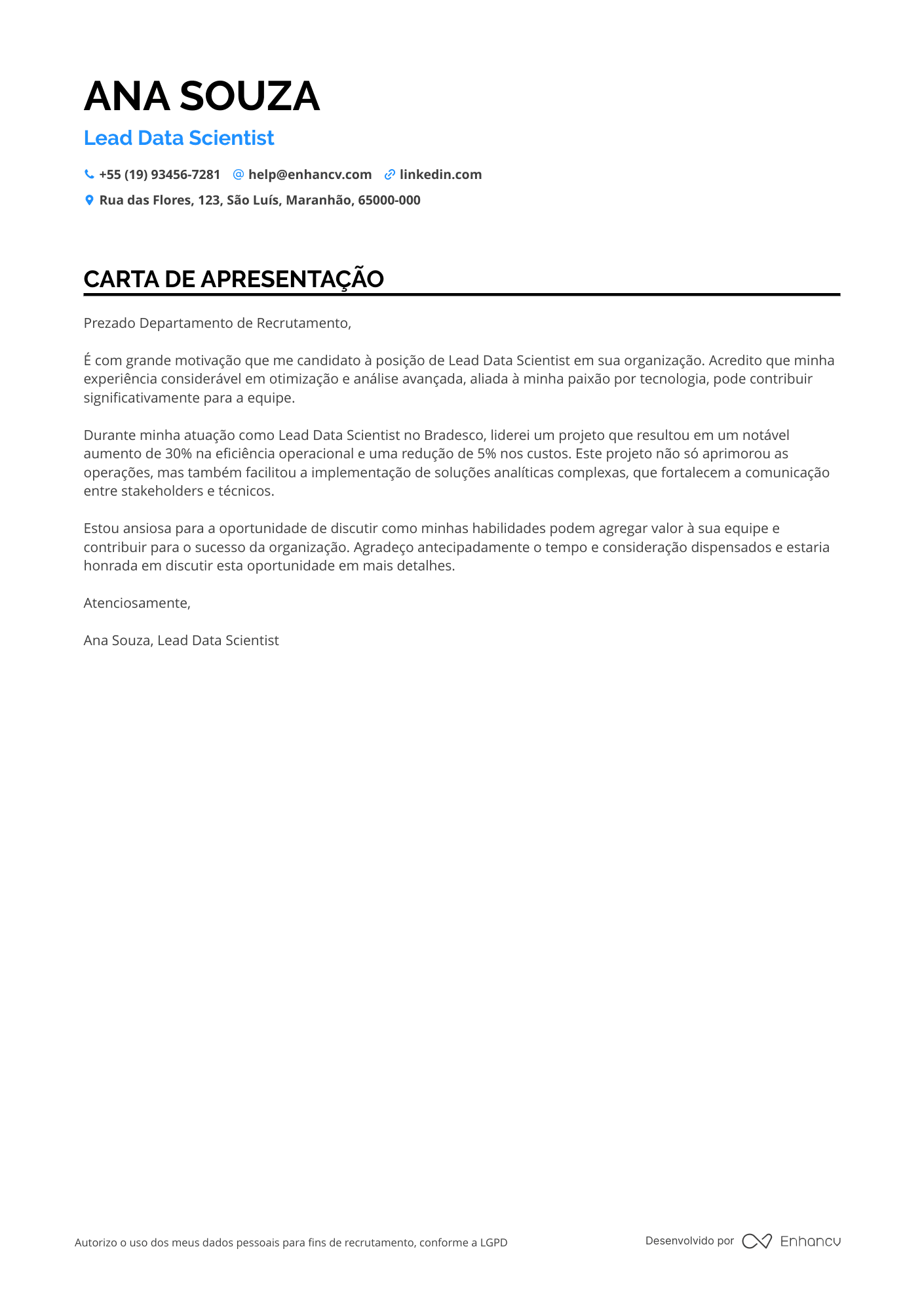 Arquiteto de Ciência de Dados em Energia