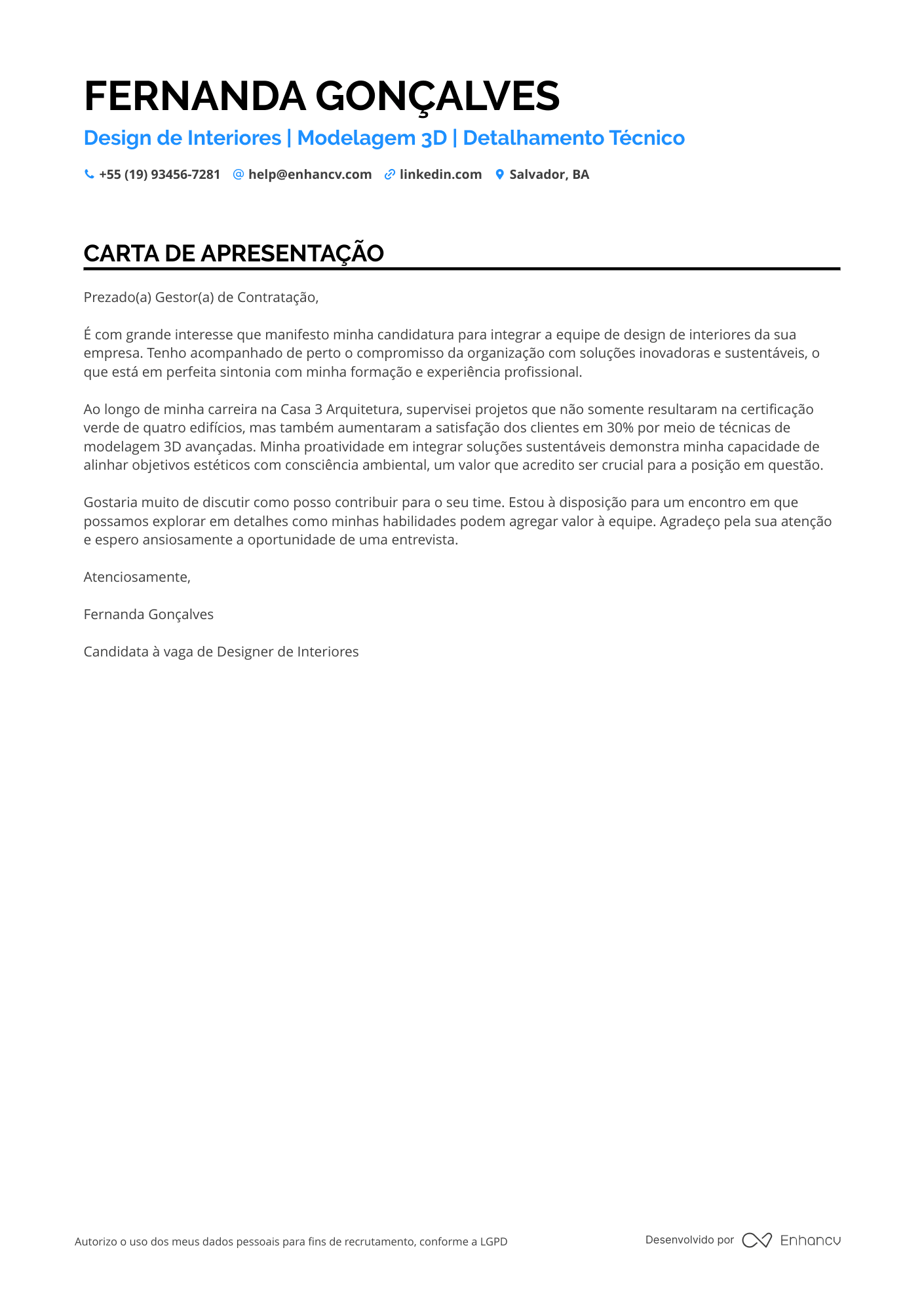 Estudante de Arquitetura para Design de Interiores
