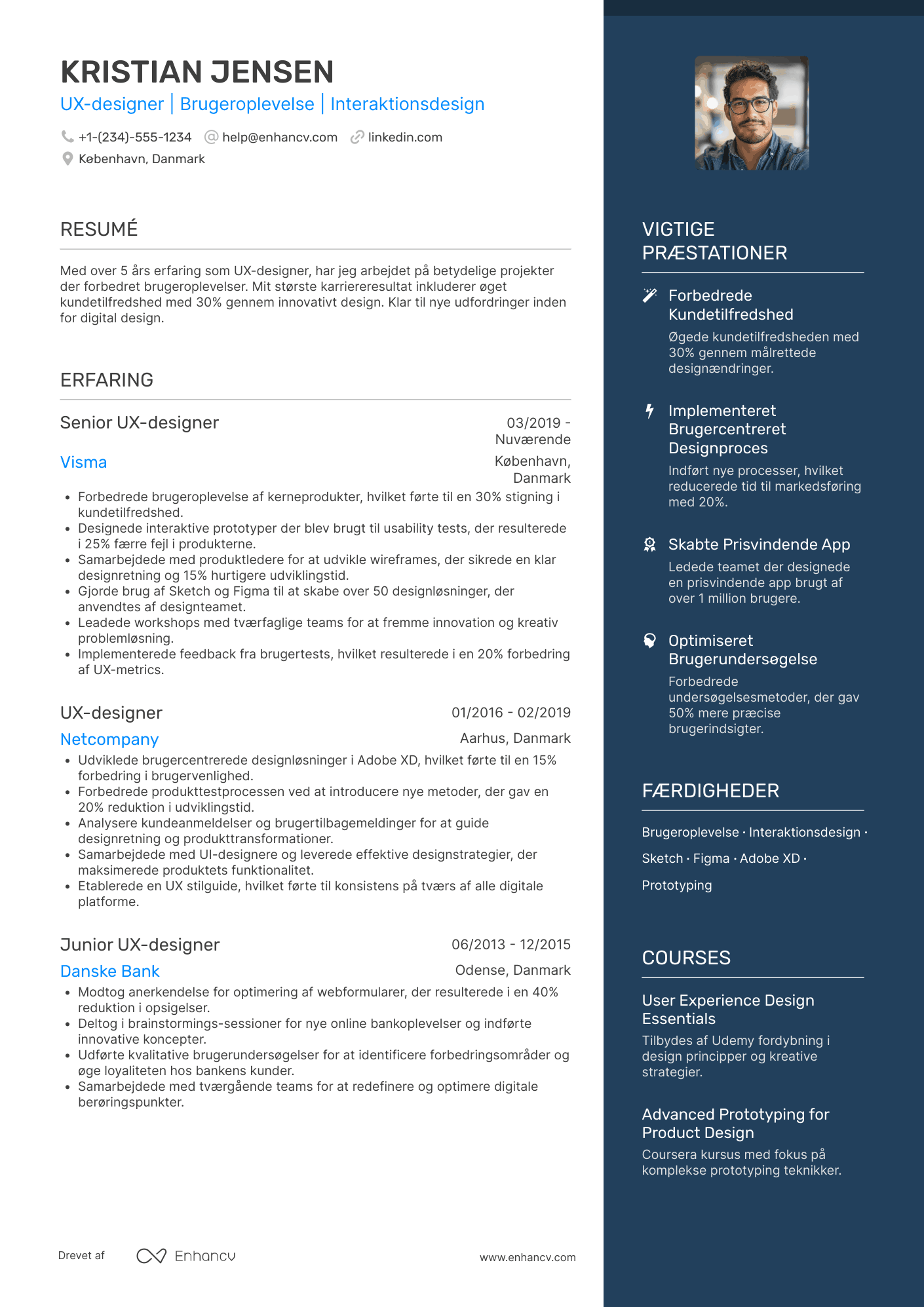 CV til UX designer