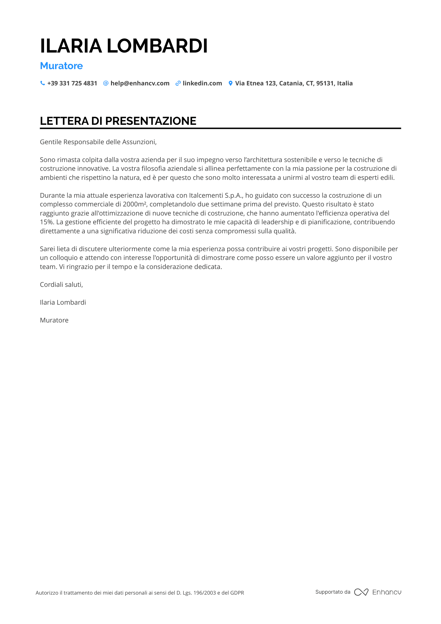 Muratore di Costruzioni Residenziali
