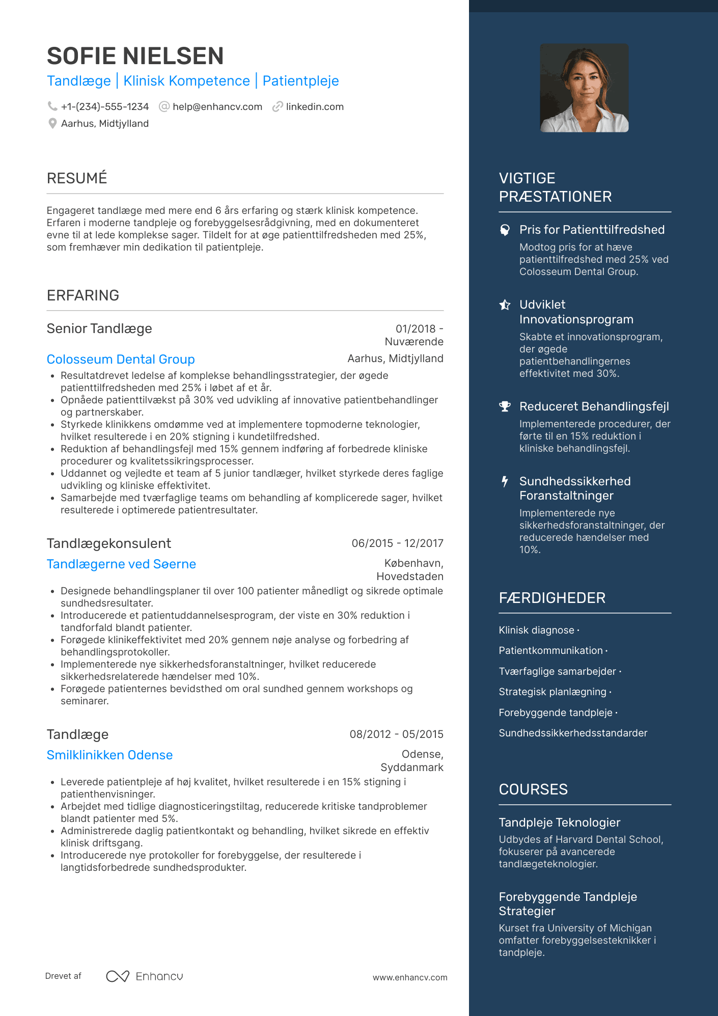 CV til Tandlægekonsulent