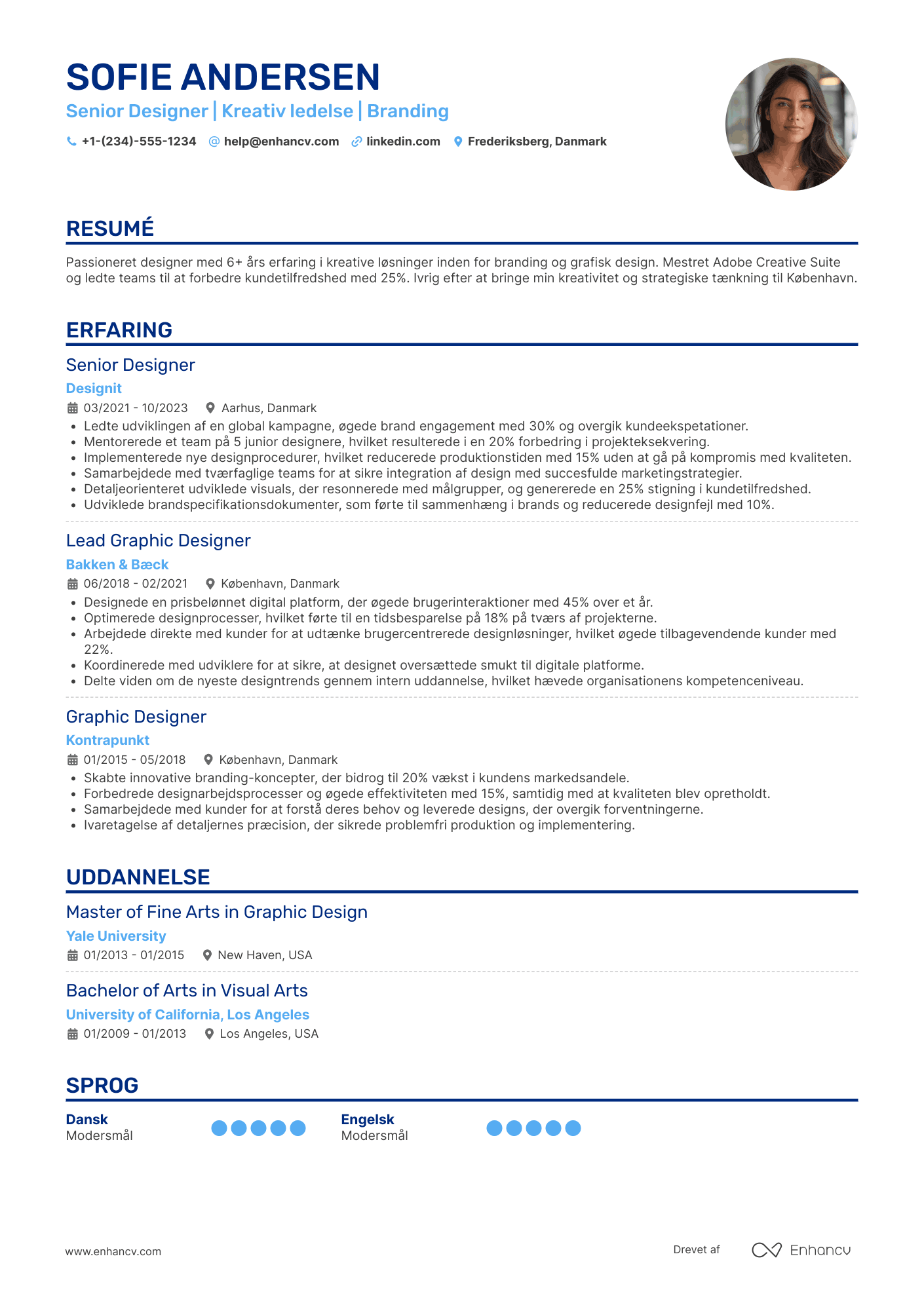 CV til Senior Designer