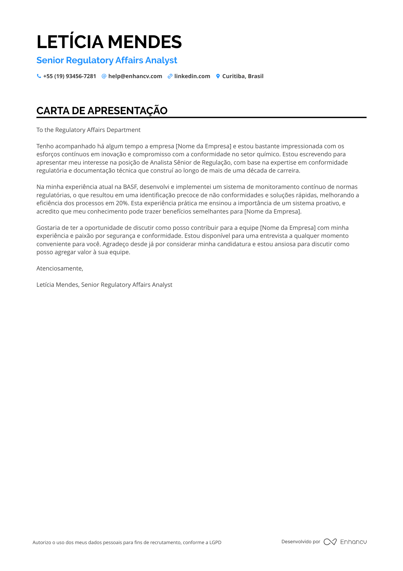 Farmacêutico de Assuntos Regulatórios
