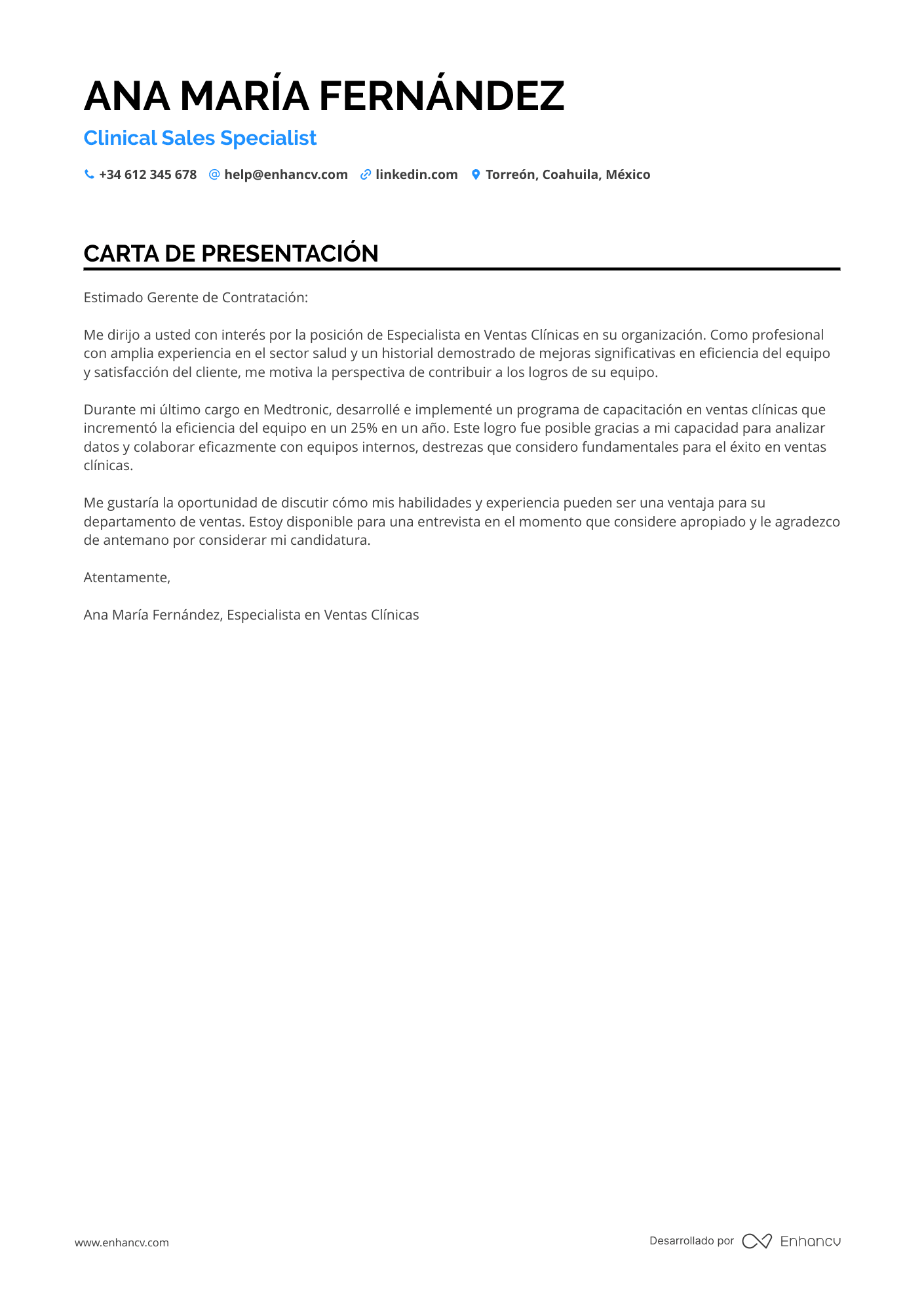 Especialista de Ventas
