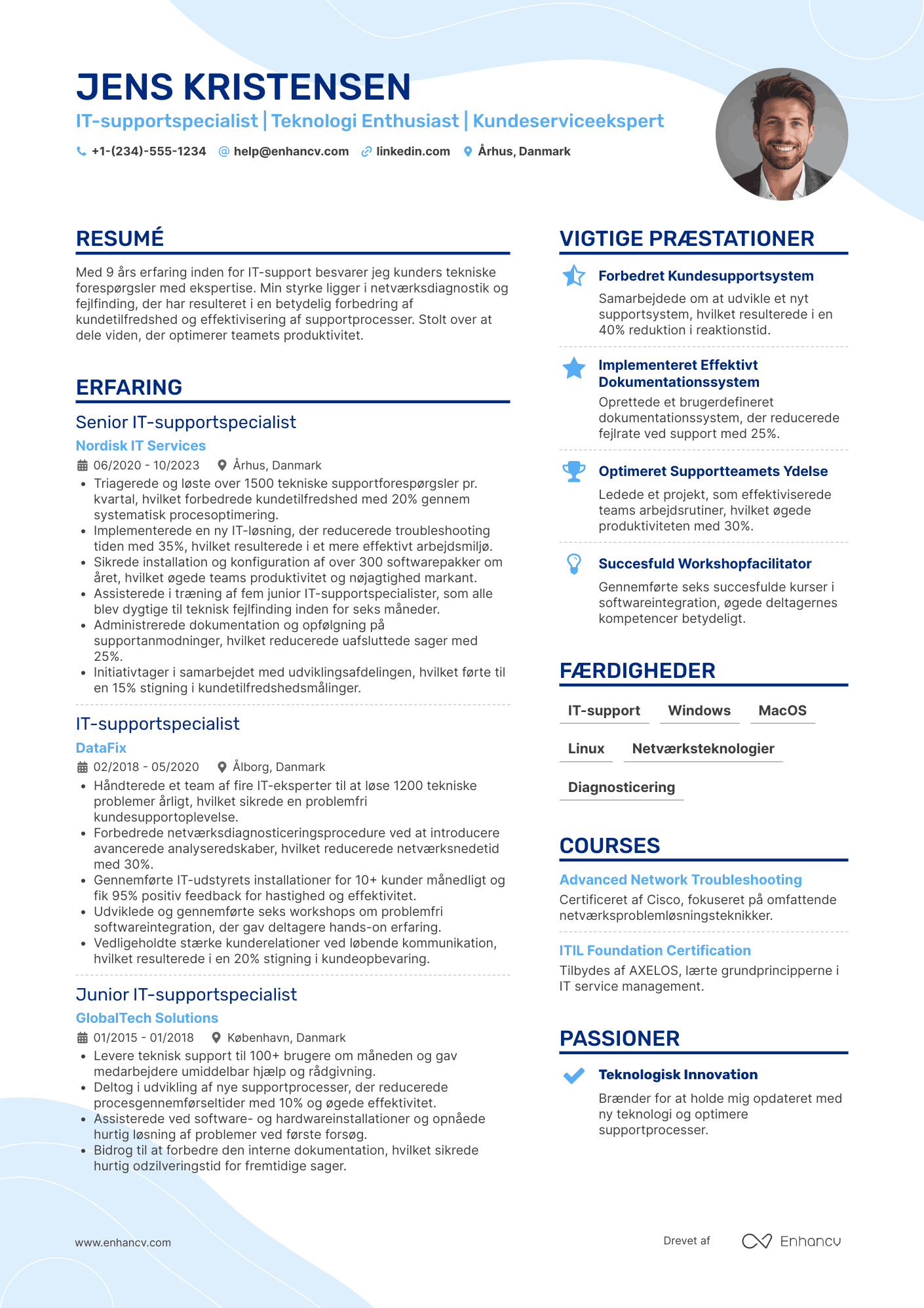 CV til IT supportspecialist