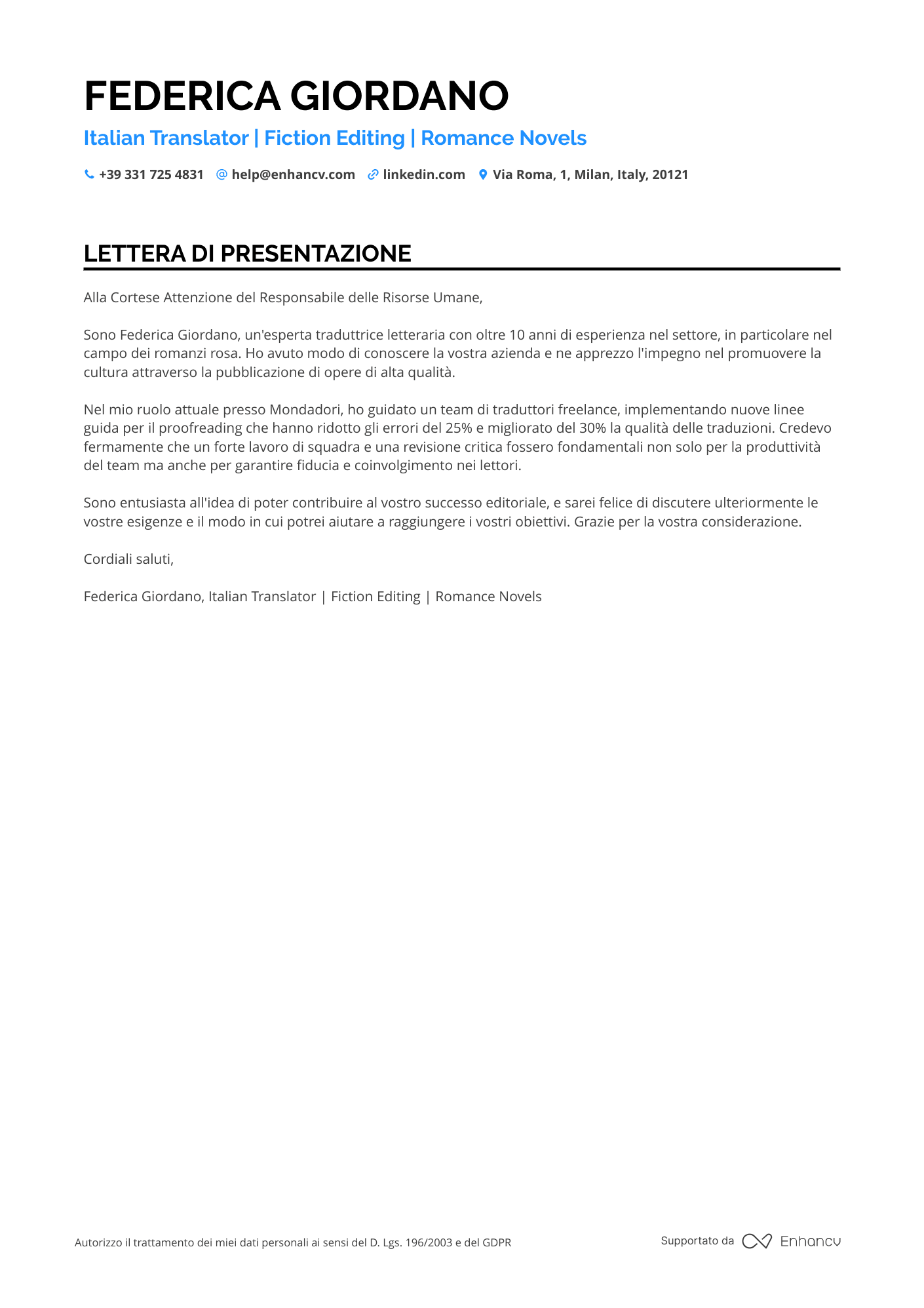 Traduttore Senza Esperienza