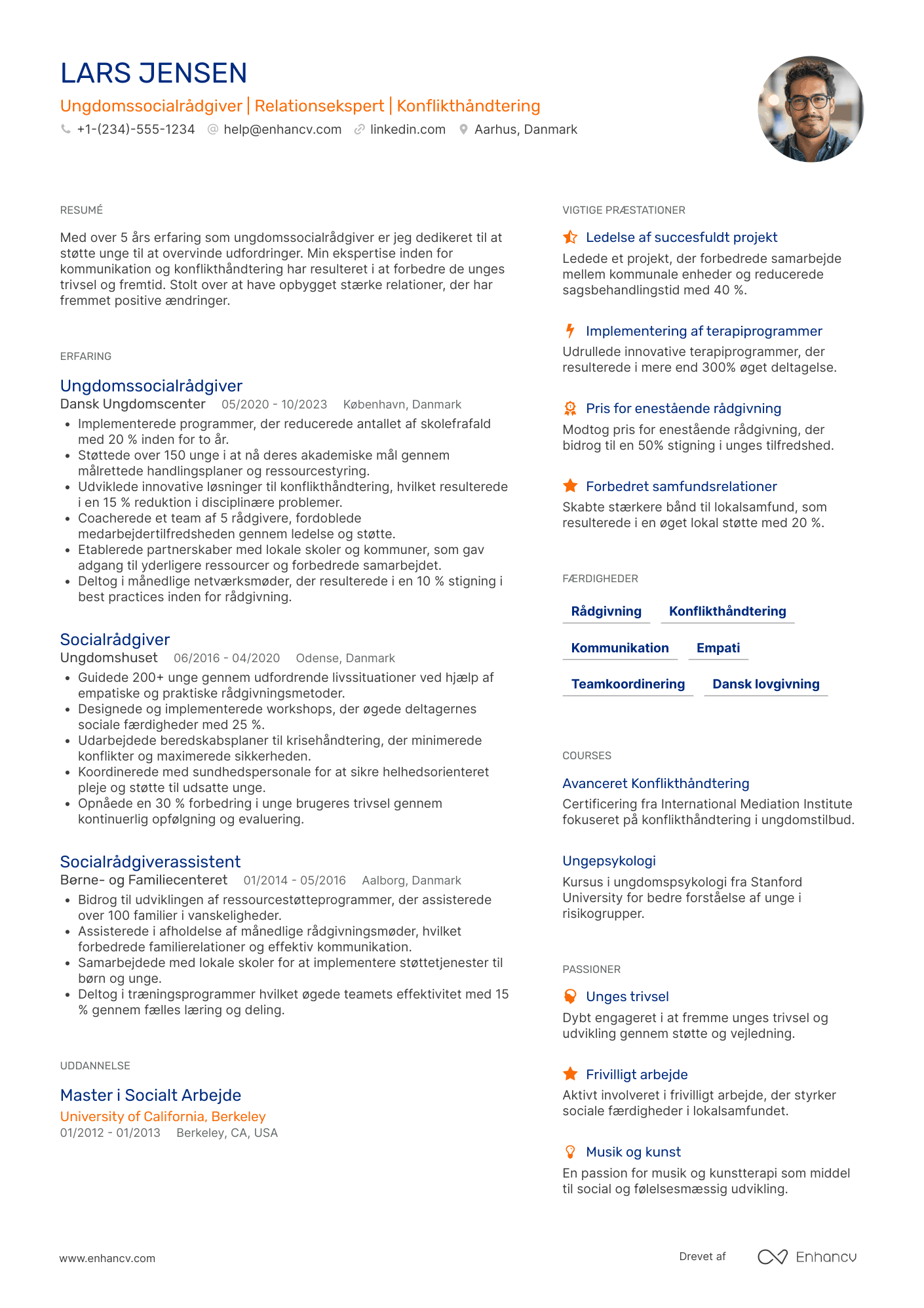 CV til Ungdomssocialrådgiver