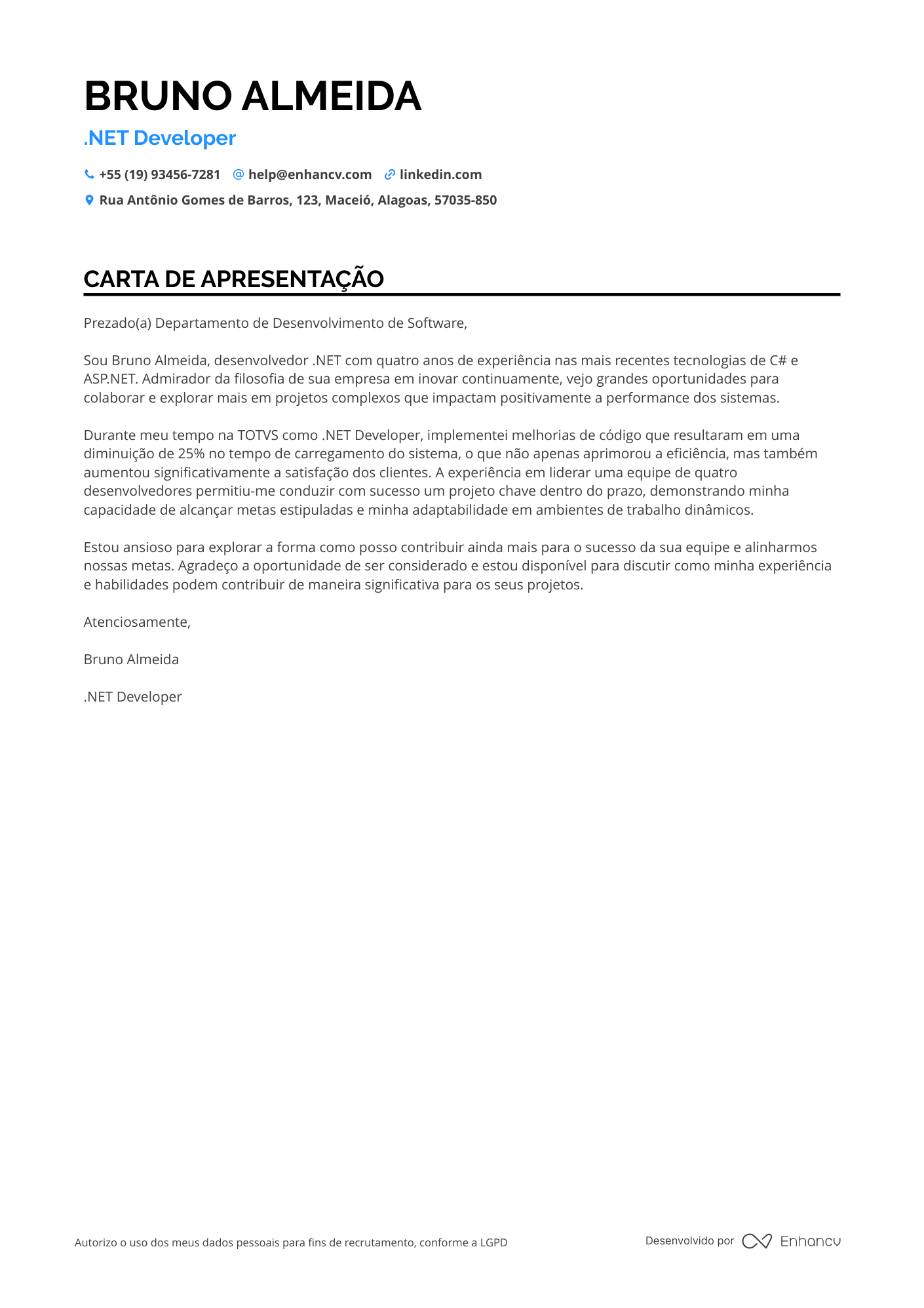Desenvolvedor Web em .NET