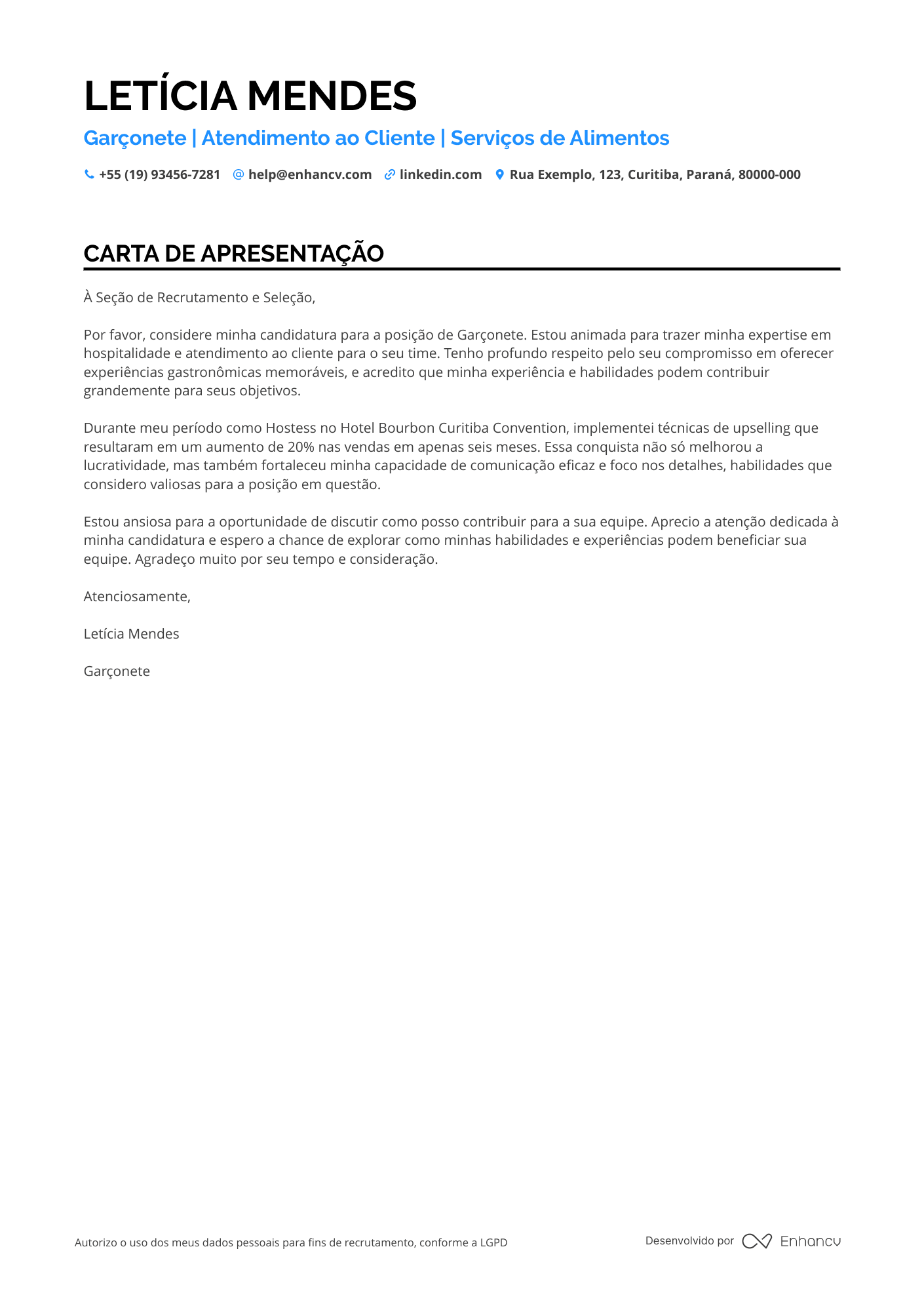 Garçom de Bar